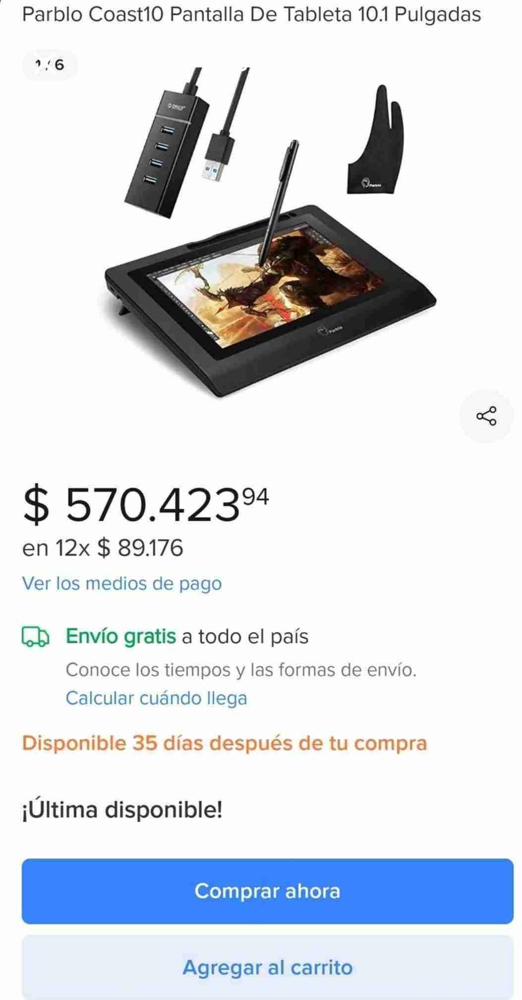 Tableta gráfica con pantalla - miniatura 3