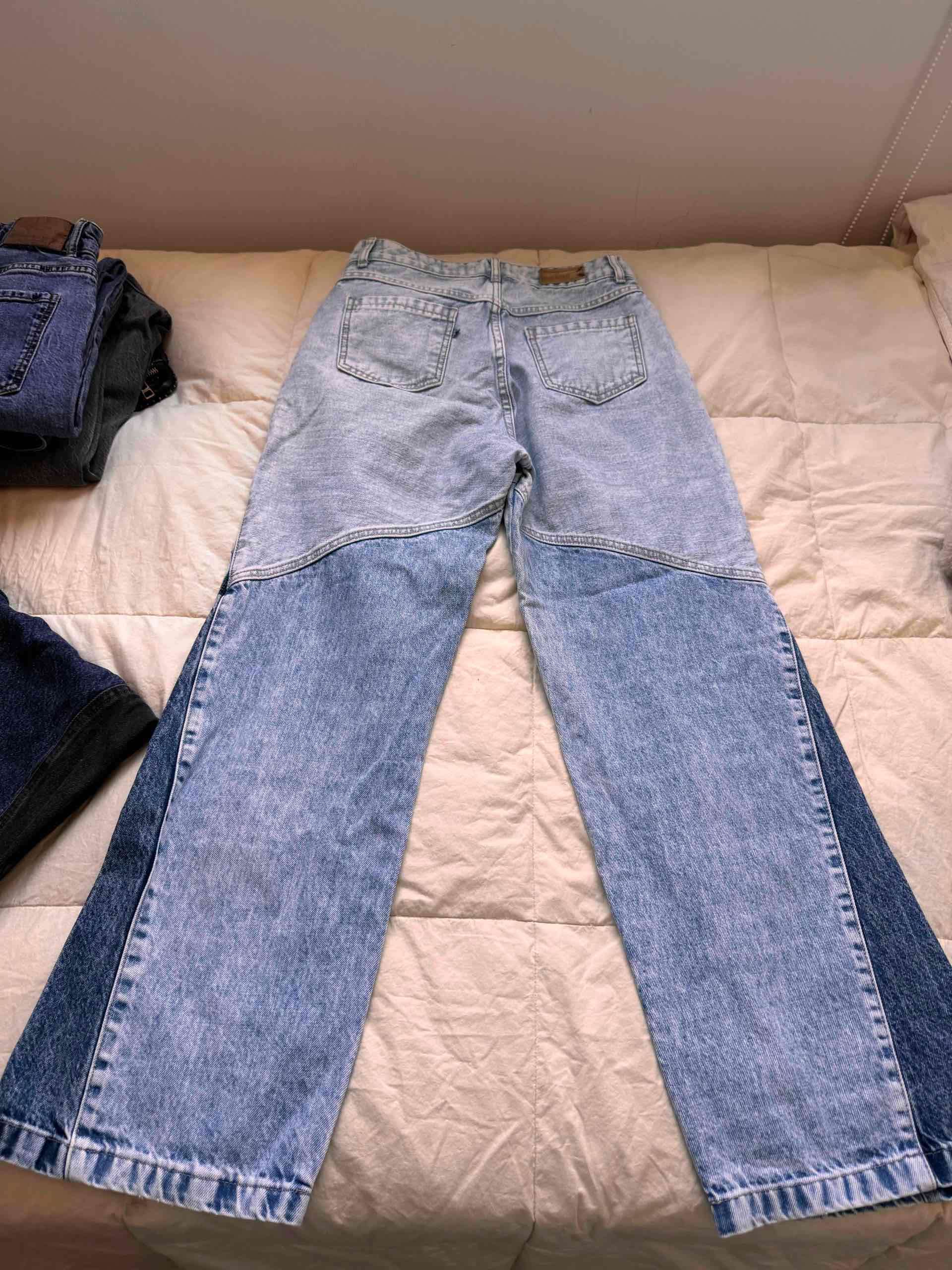 Jeans unisex denim bicolor - miniatura 3