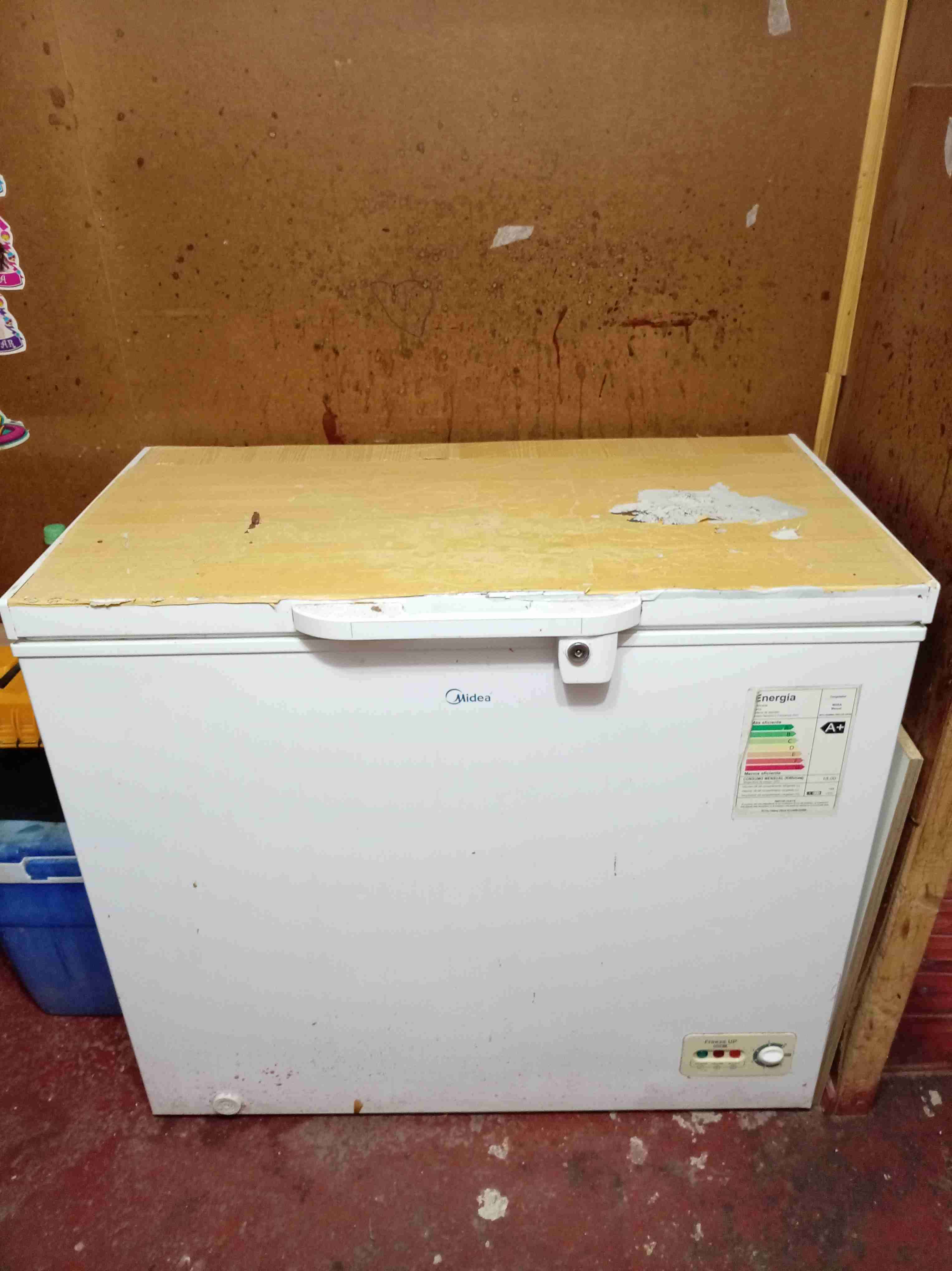 Congelador midea horizontal blanco