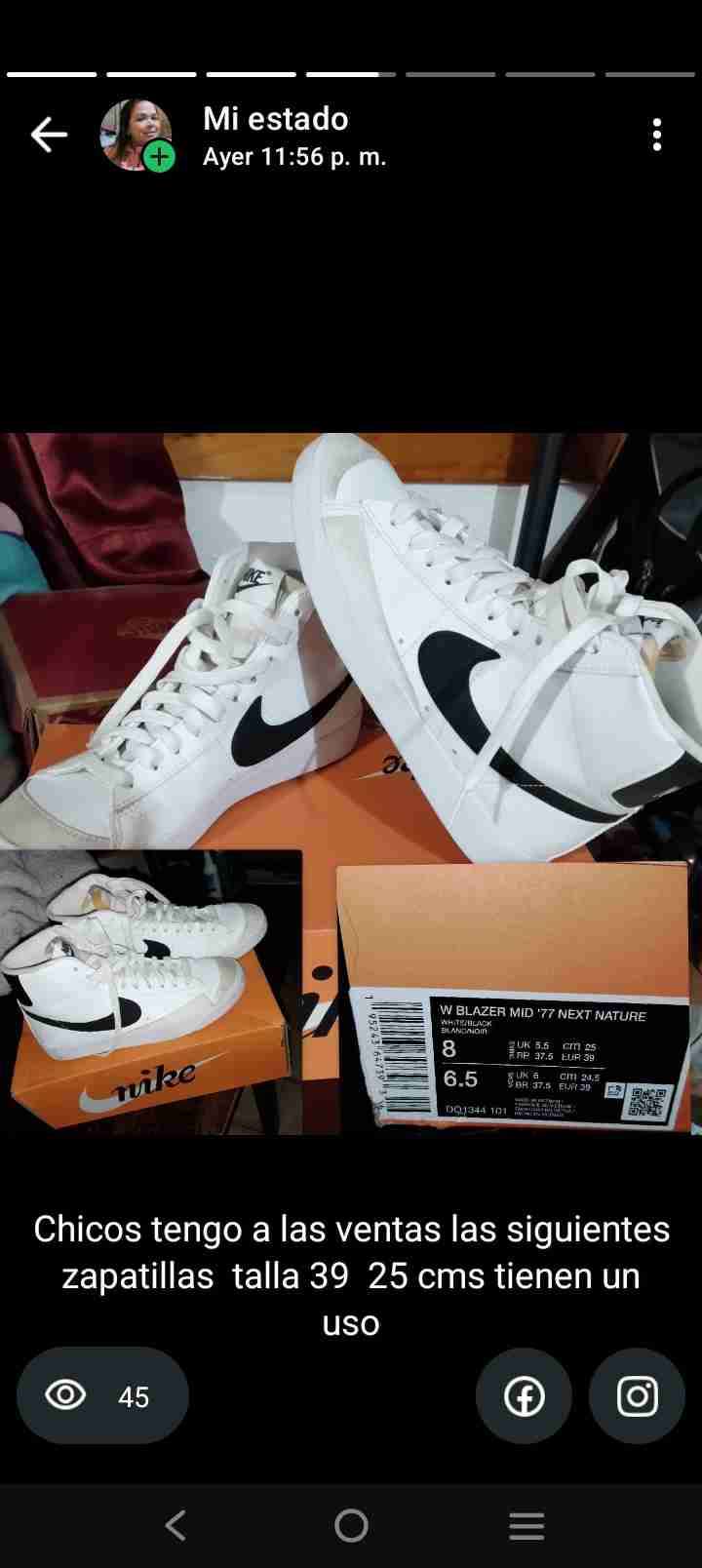 Zapatillas Nike Blazer Mid blancas