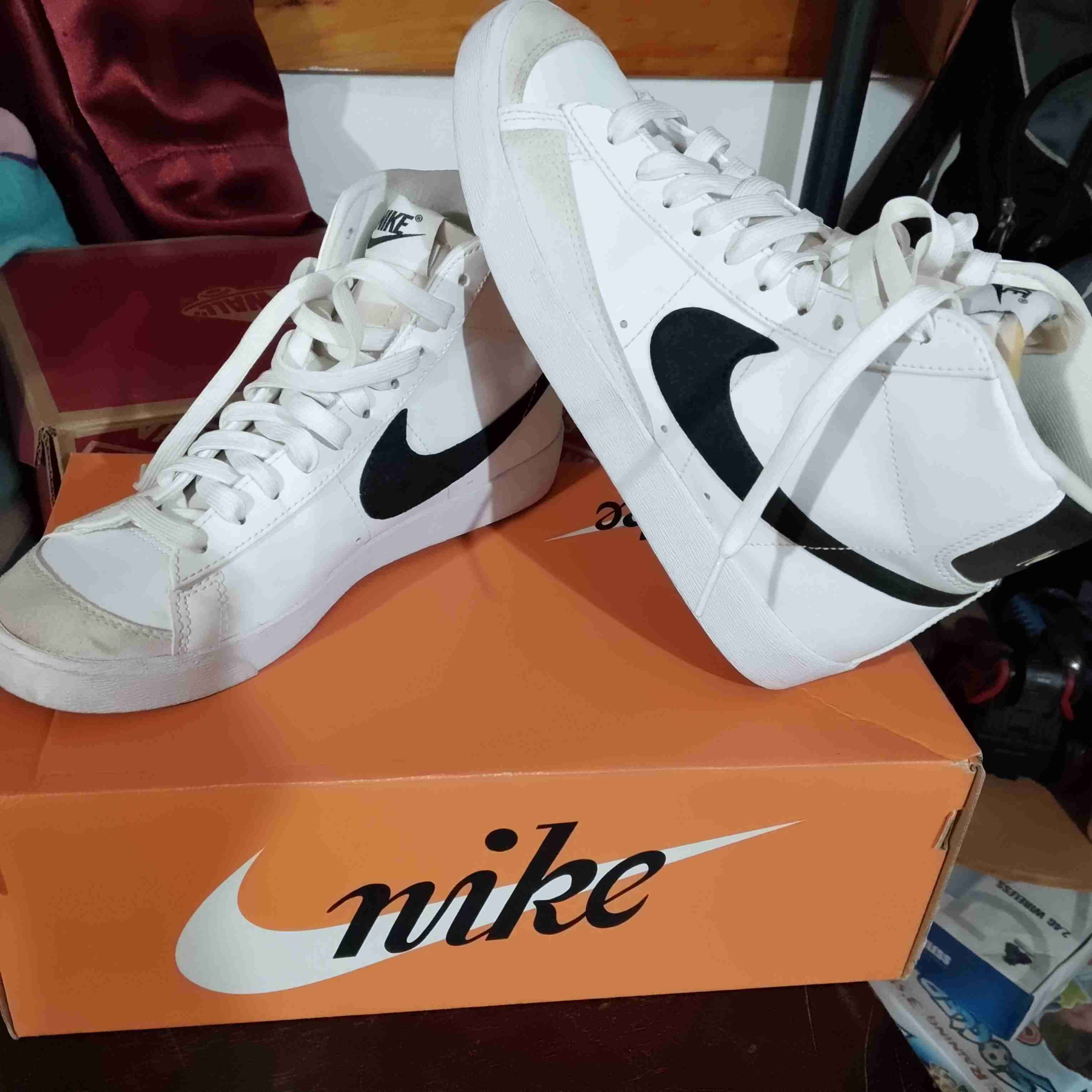 Zapatillas Nike Blazer Mid blancas - miniatura 5