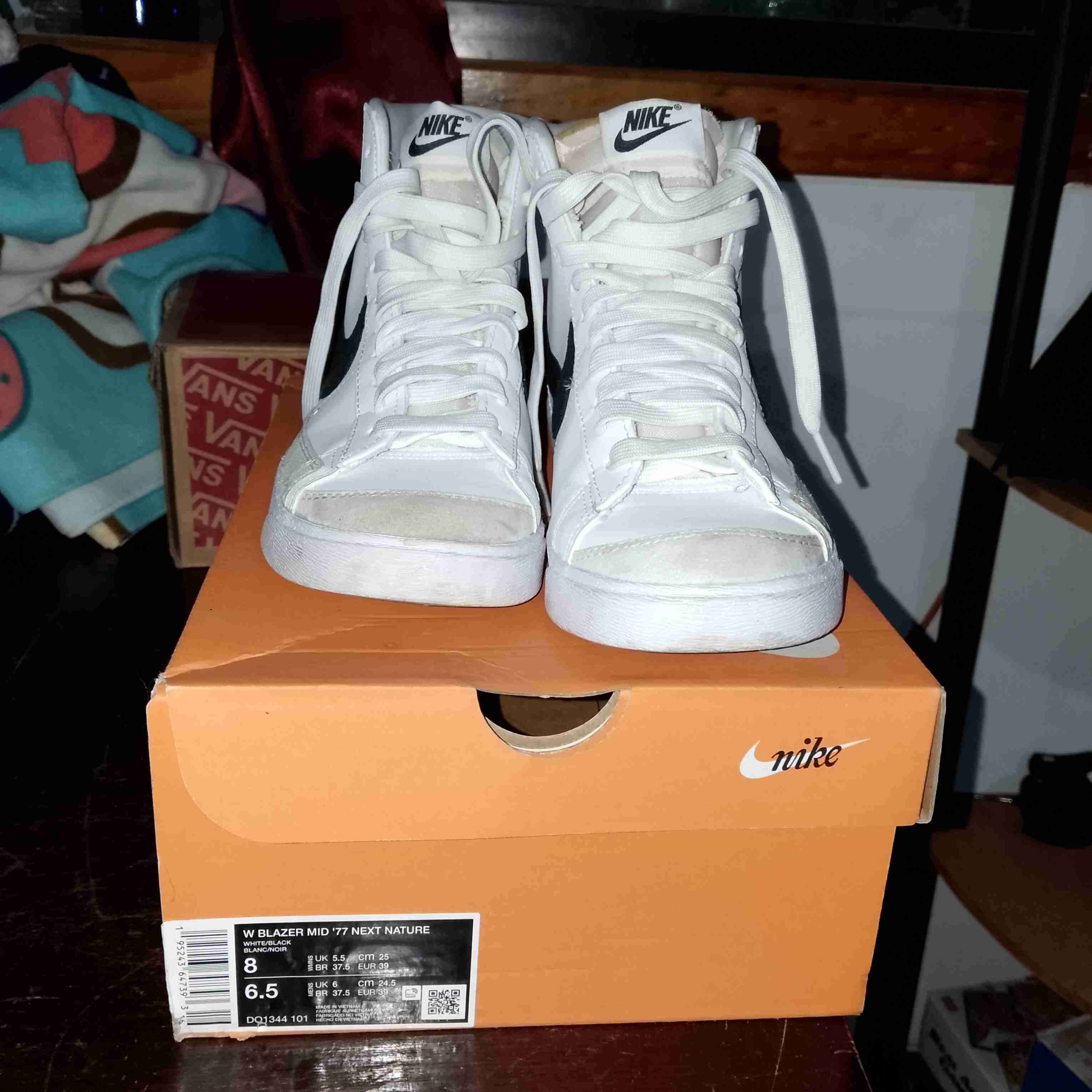 Zapatillas Nike Blazer Mid blancas - miniatura 6