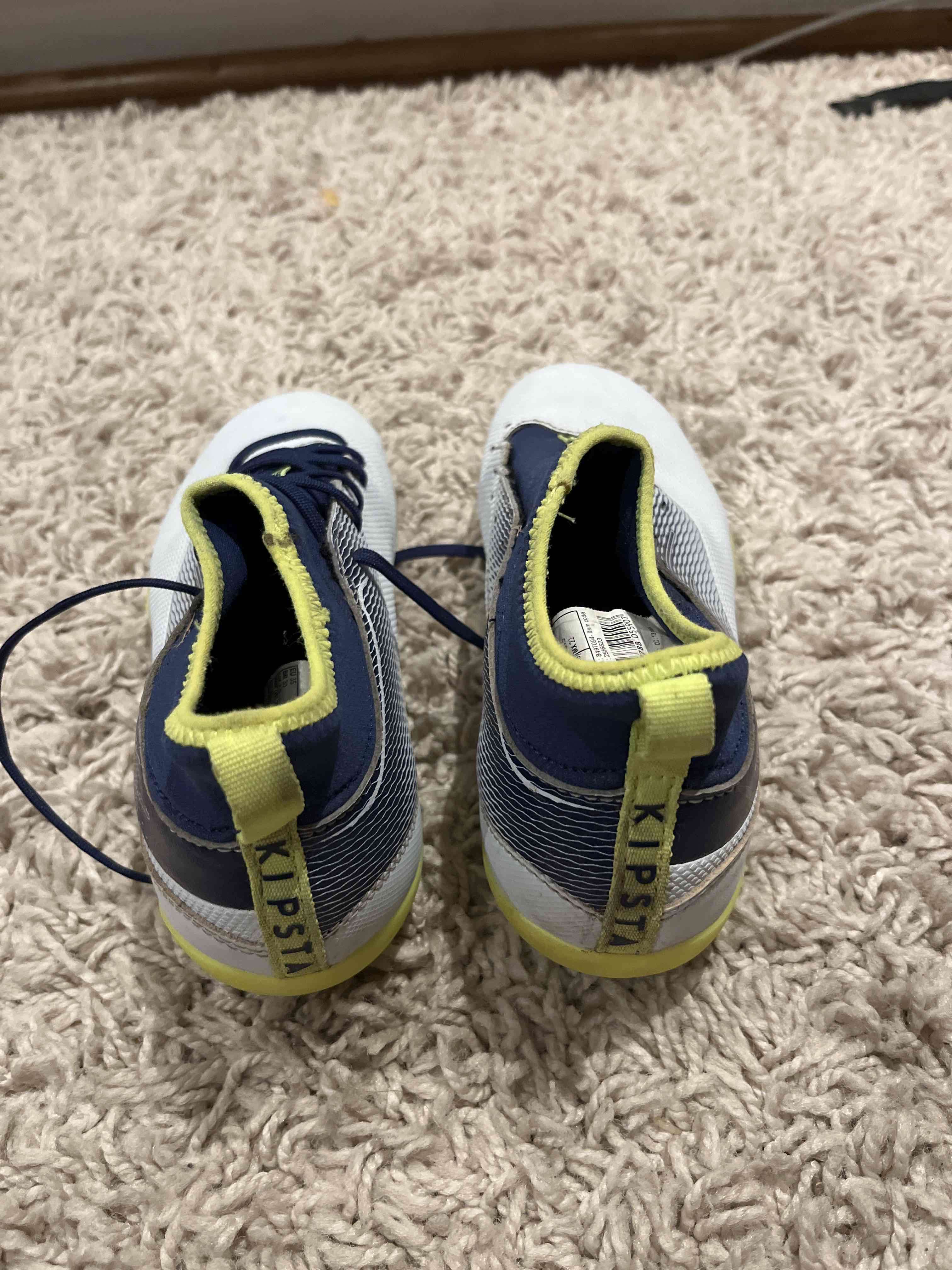 Zapatillas deportivas blancas y azules - miniatura 3