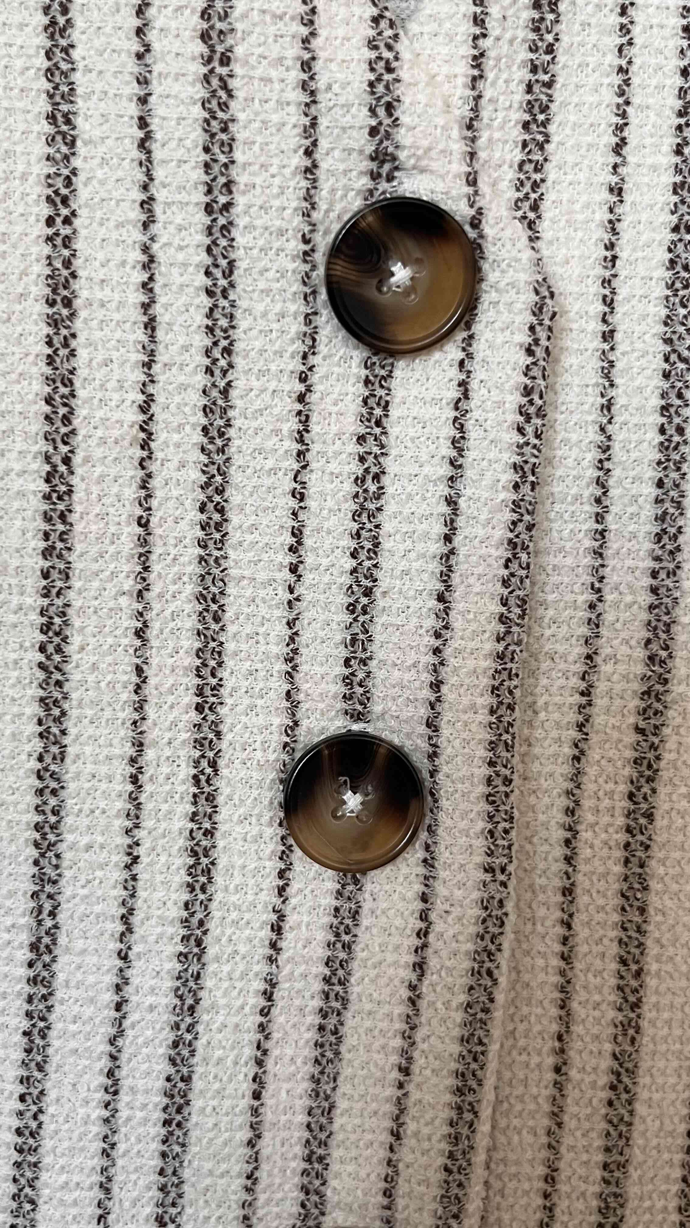 Vest de labilla rayas blanco y café - miniatura 2