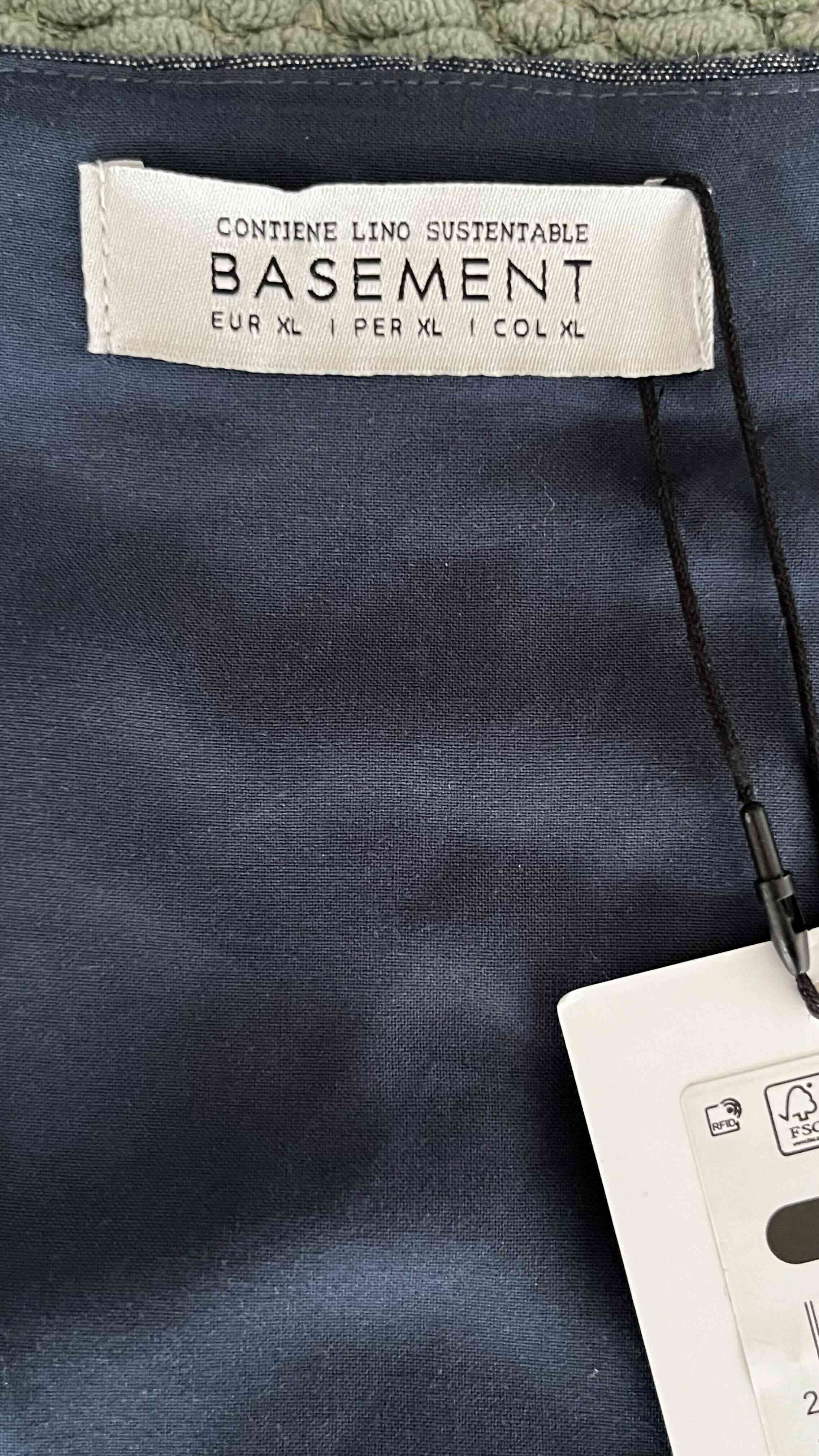 Vest de lino mezclilla azul - miniatura 3