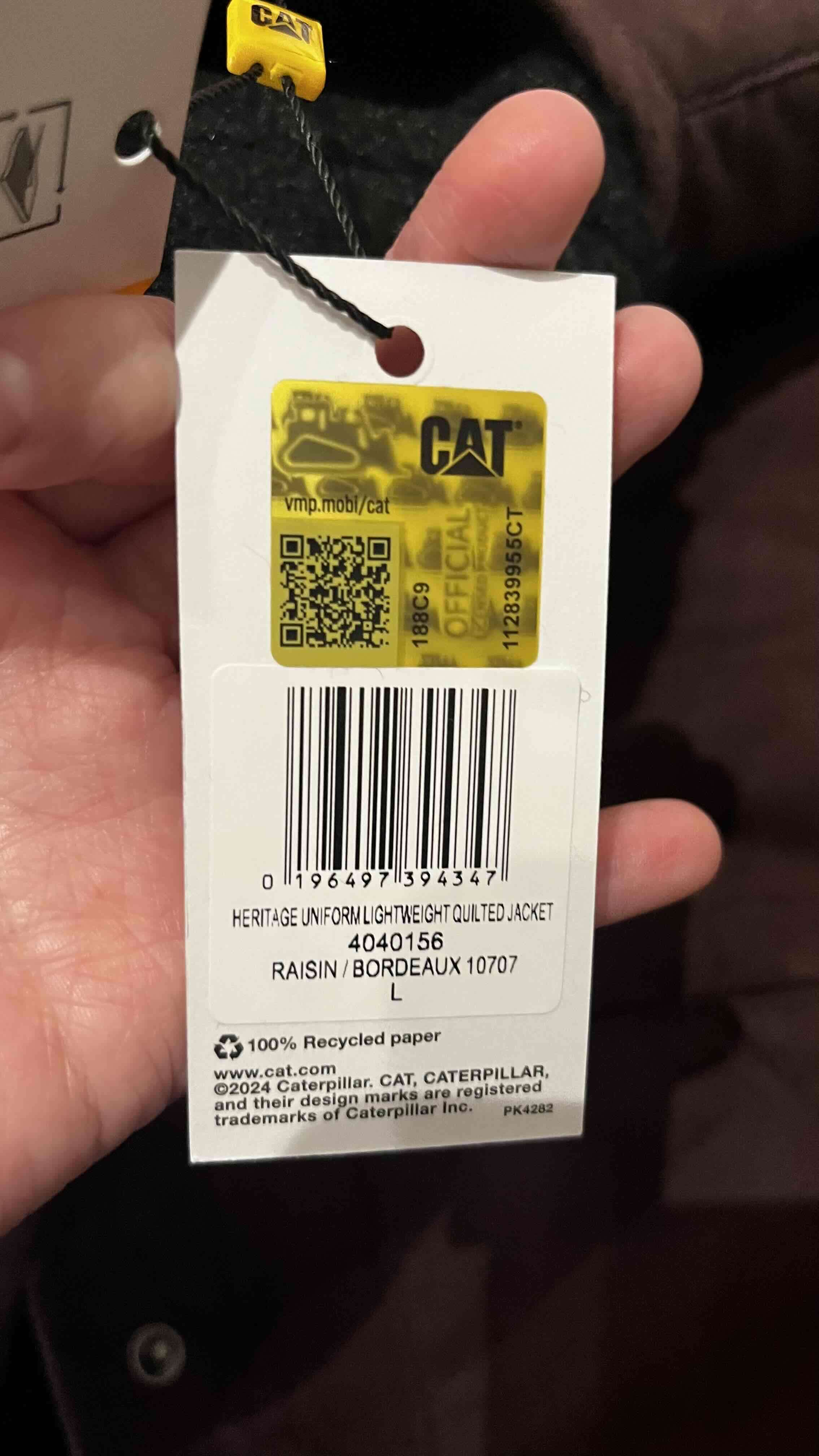 Chaqueta acolchada Caterpillar burdeo - miniatura 4