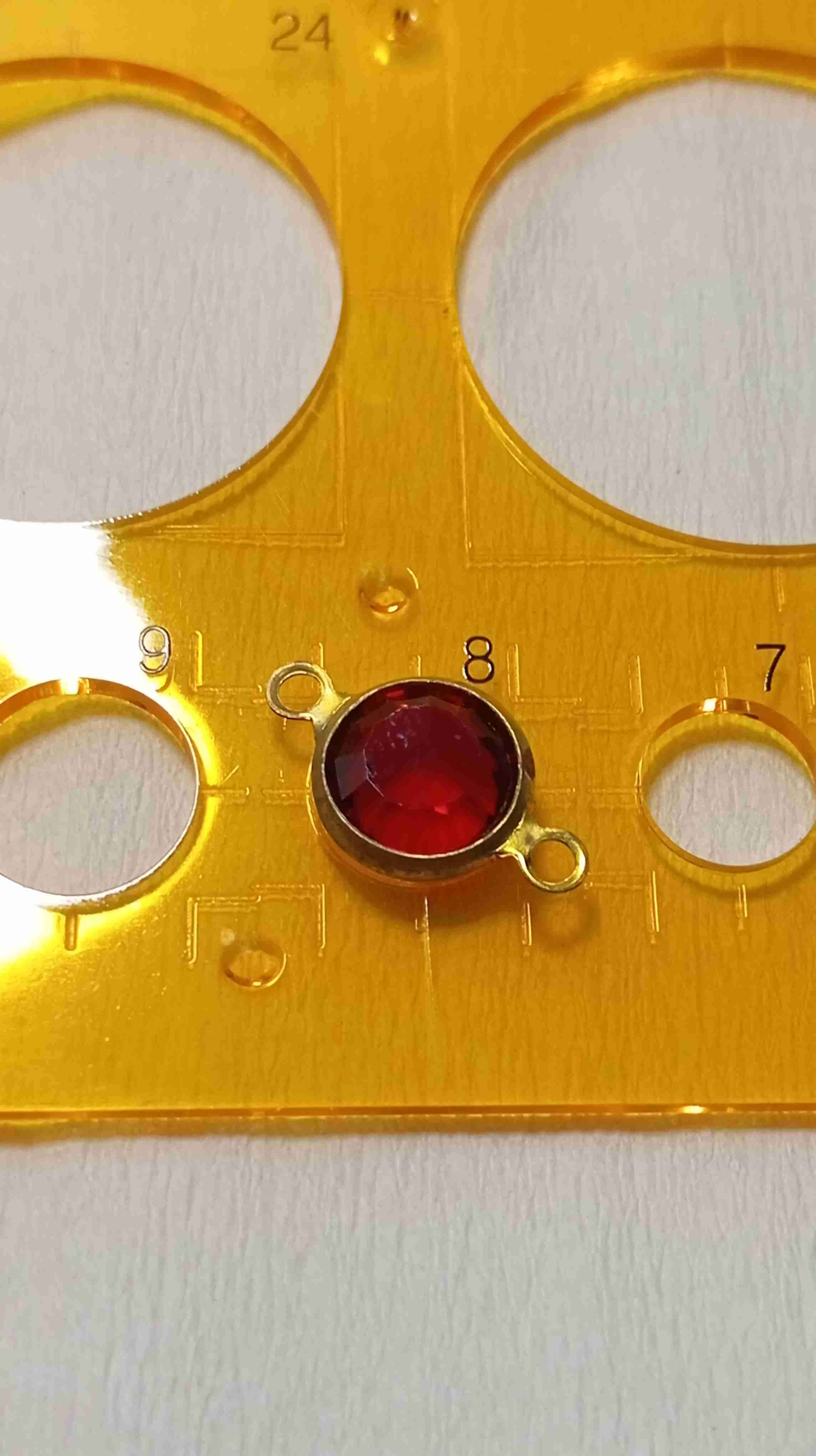 Conectores dorados con cristales - miniatura 5