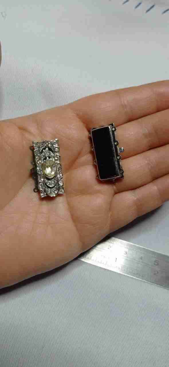 Broche vintage con piedras brillantes - miniatura 5