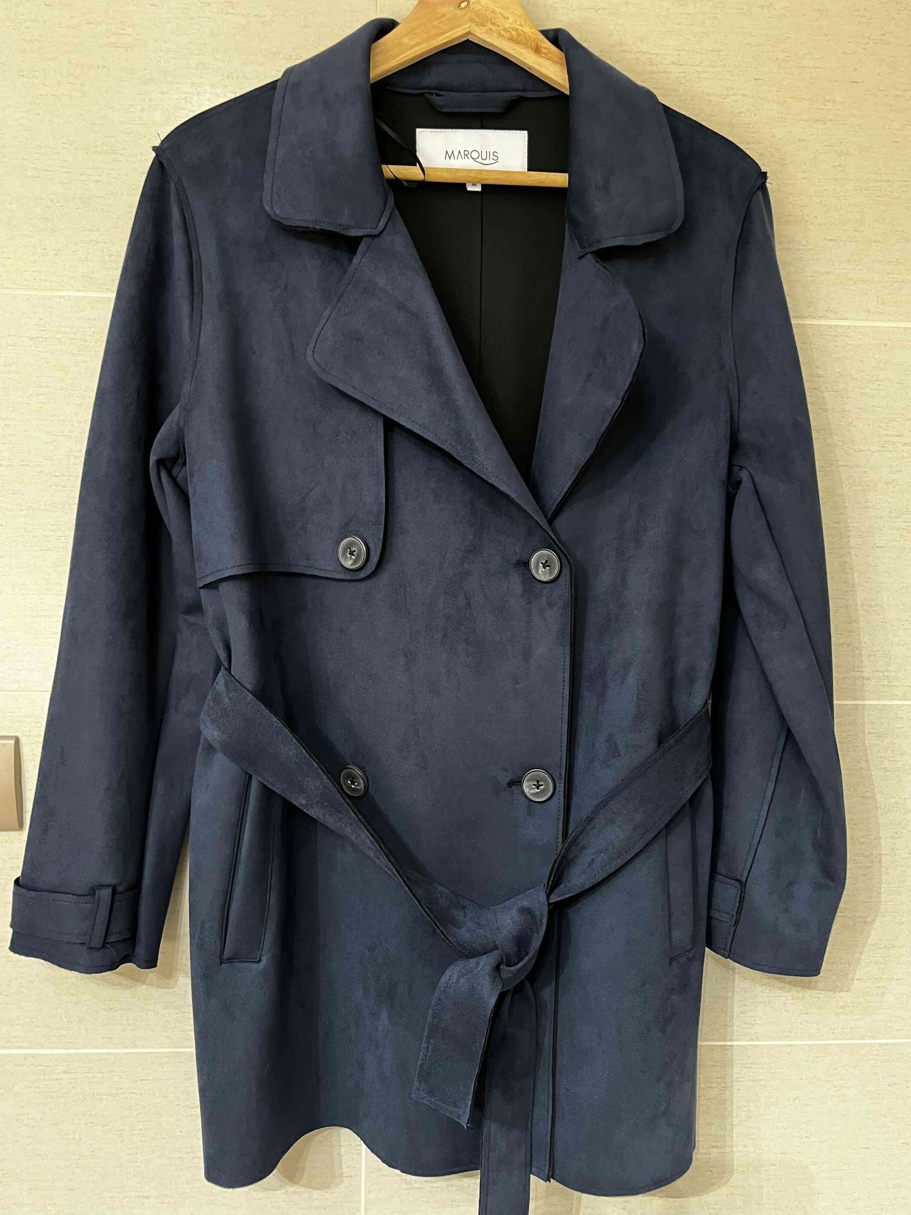 Trench azul marino Marquis