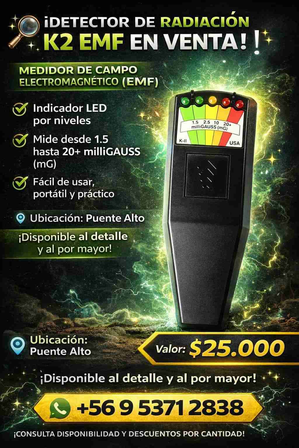 Detector de Radiación K2 EMF
