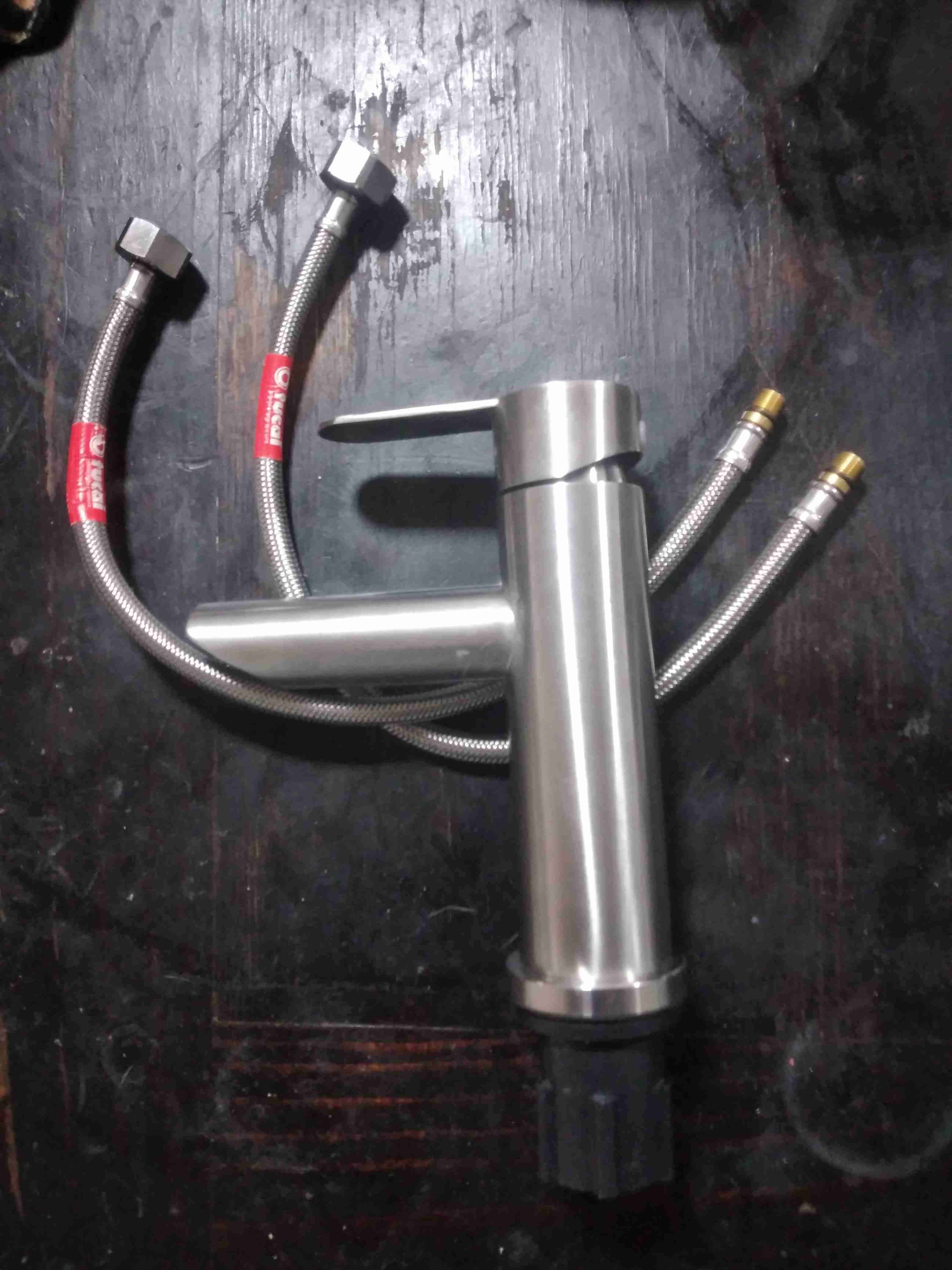 Par de monomando de acero inoxidable marca sin uso