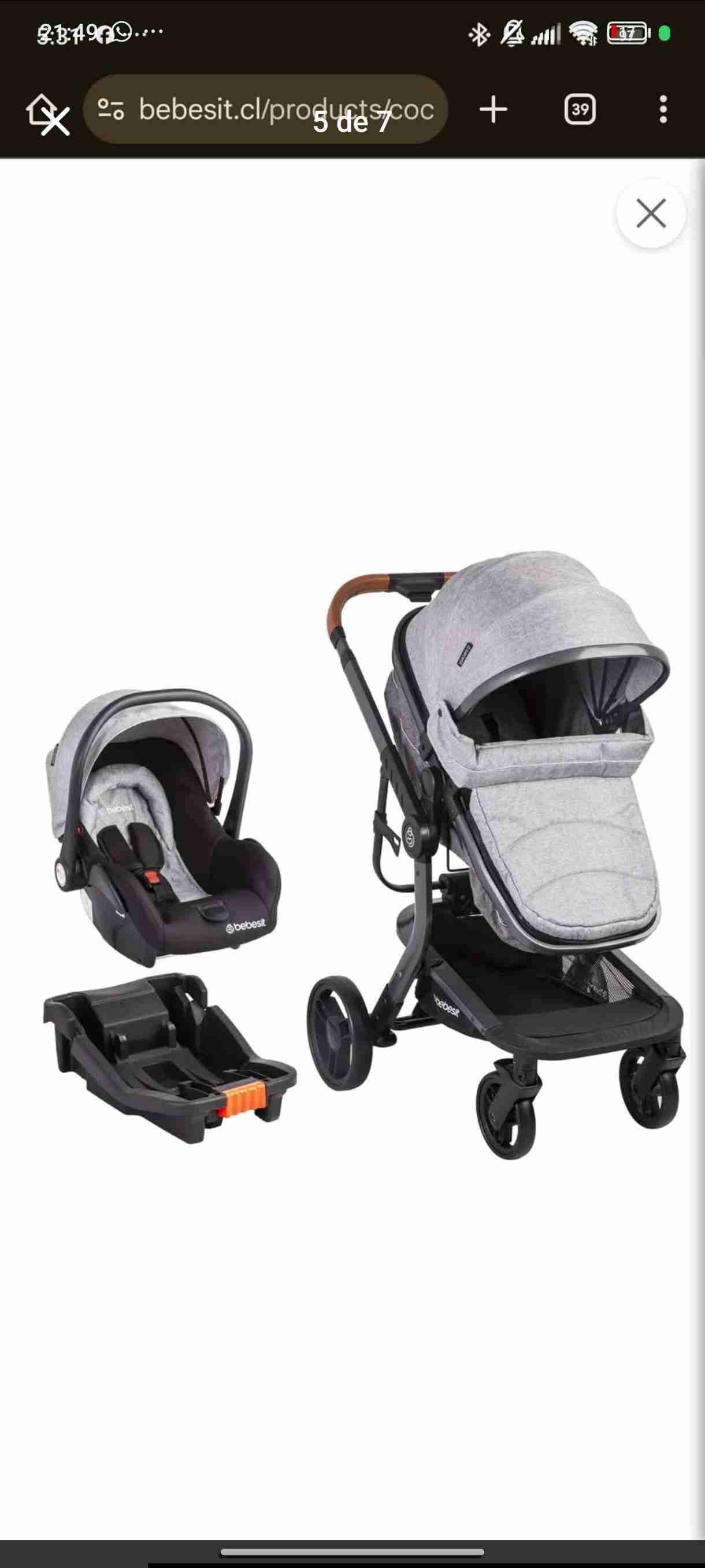 Vendo coche travel system Taurus bebesit - miniatura 5