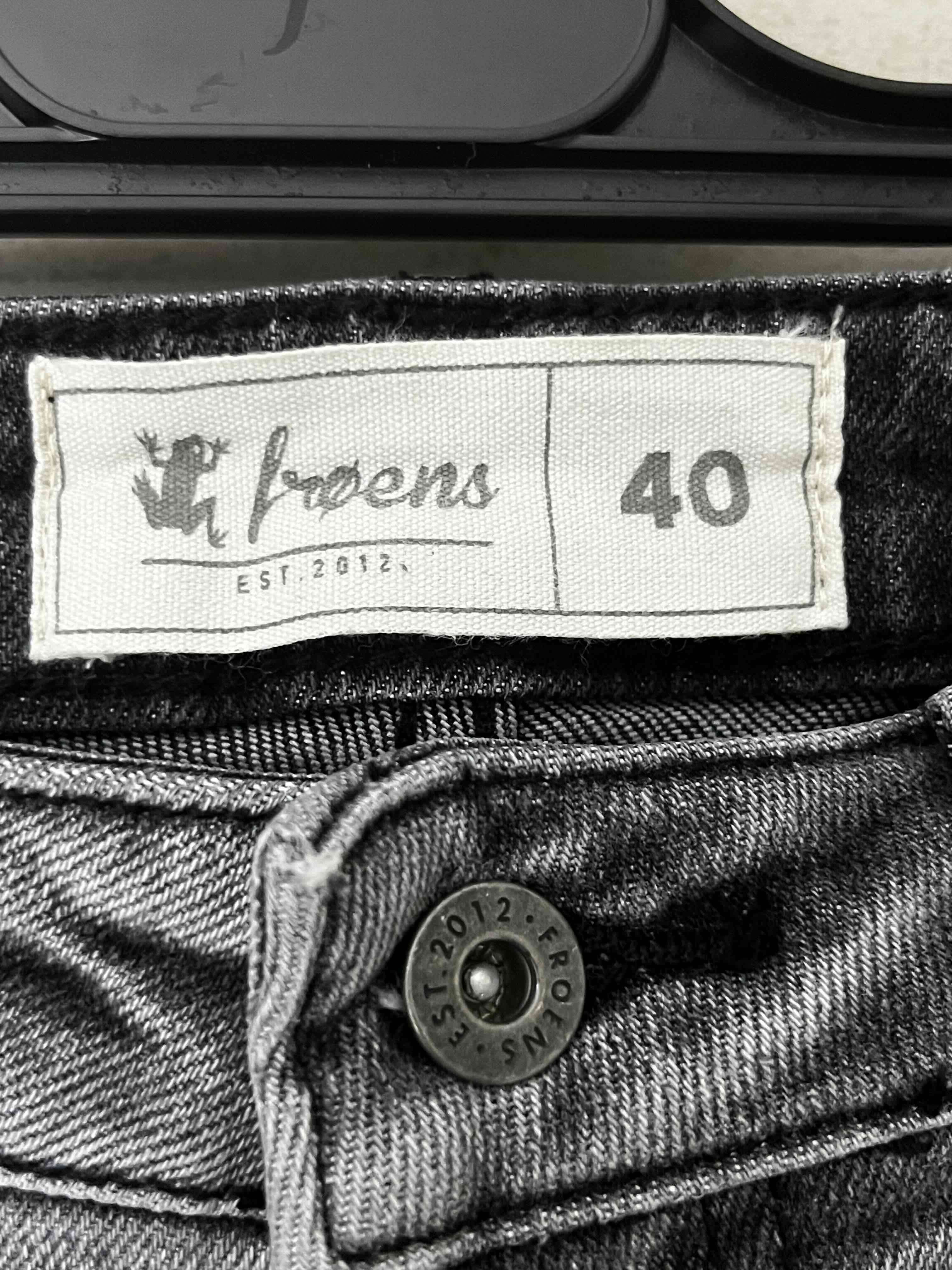 Jeans bicolor gris talla 40 Froens - miniatura 3