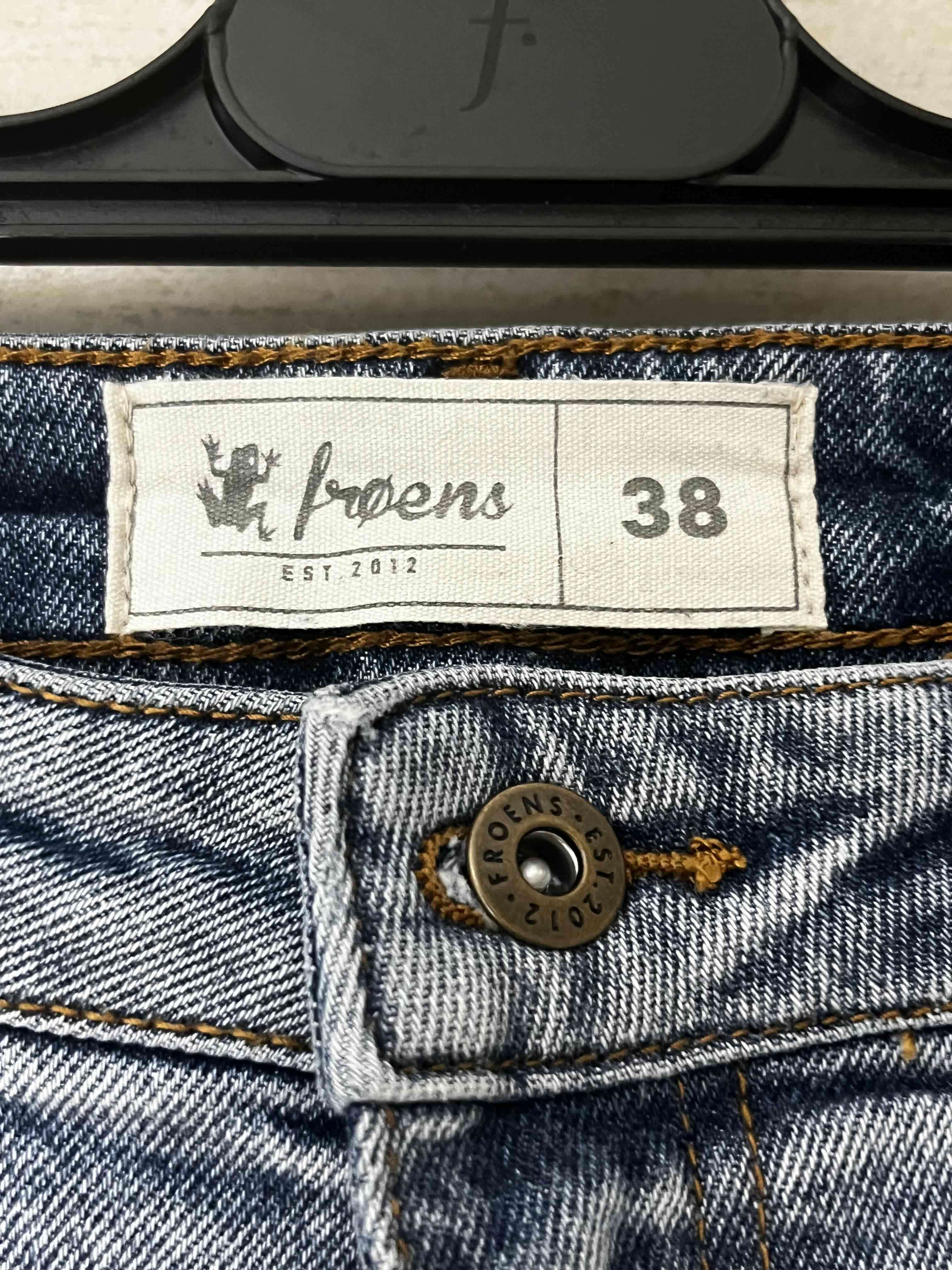 Jeans bicolor azul claro talla 38 Froens - miniatura 3