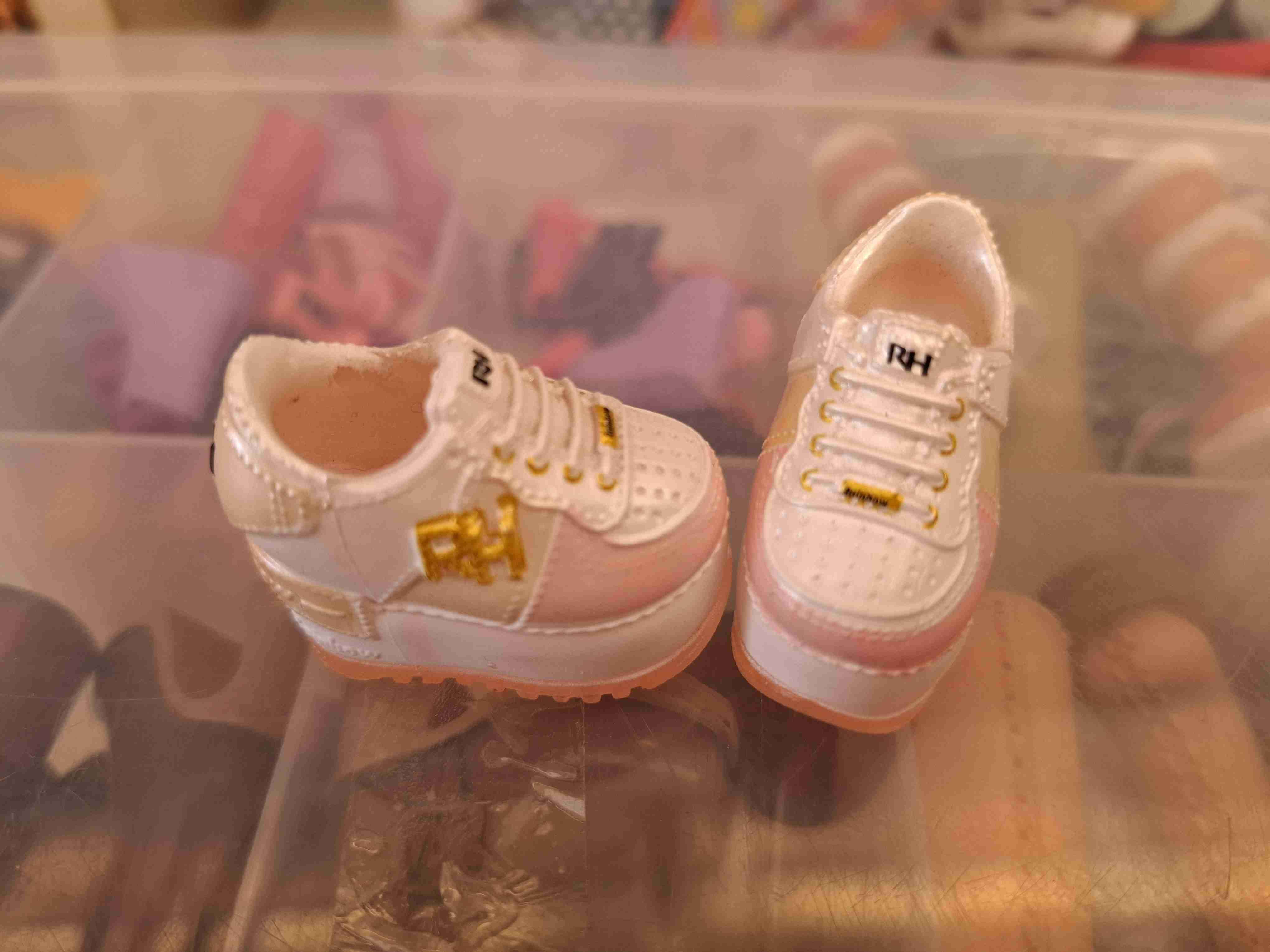 Zapatillas de muñeca rainbow highblancas - miniatura 2