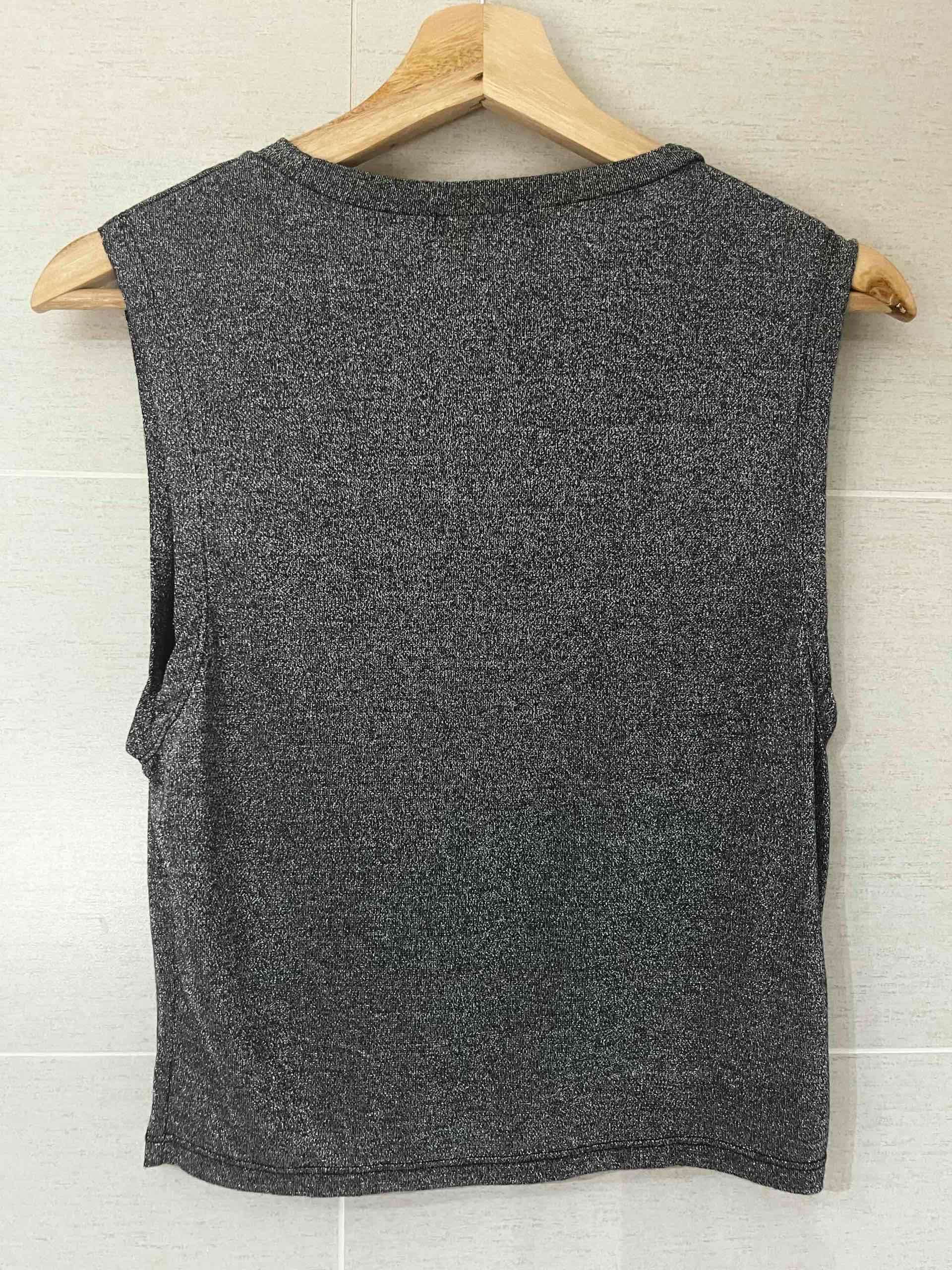 Polera Sin Mangas Gris Oscuro Jaspeado Jacinta - miniatura 2