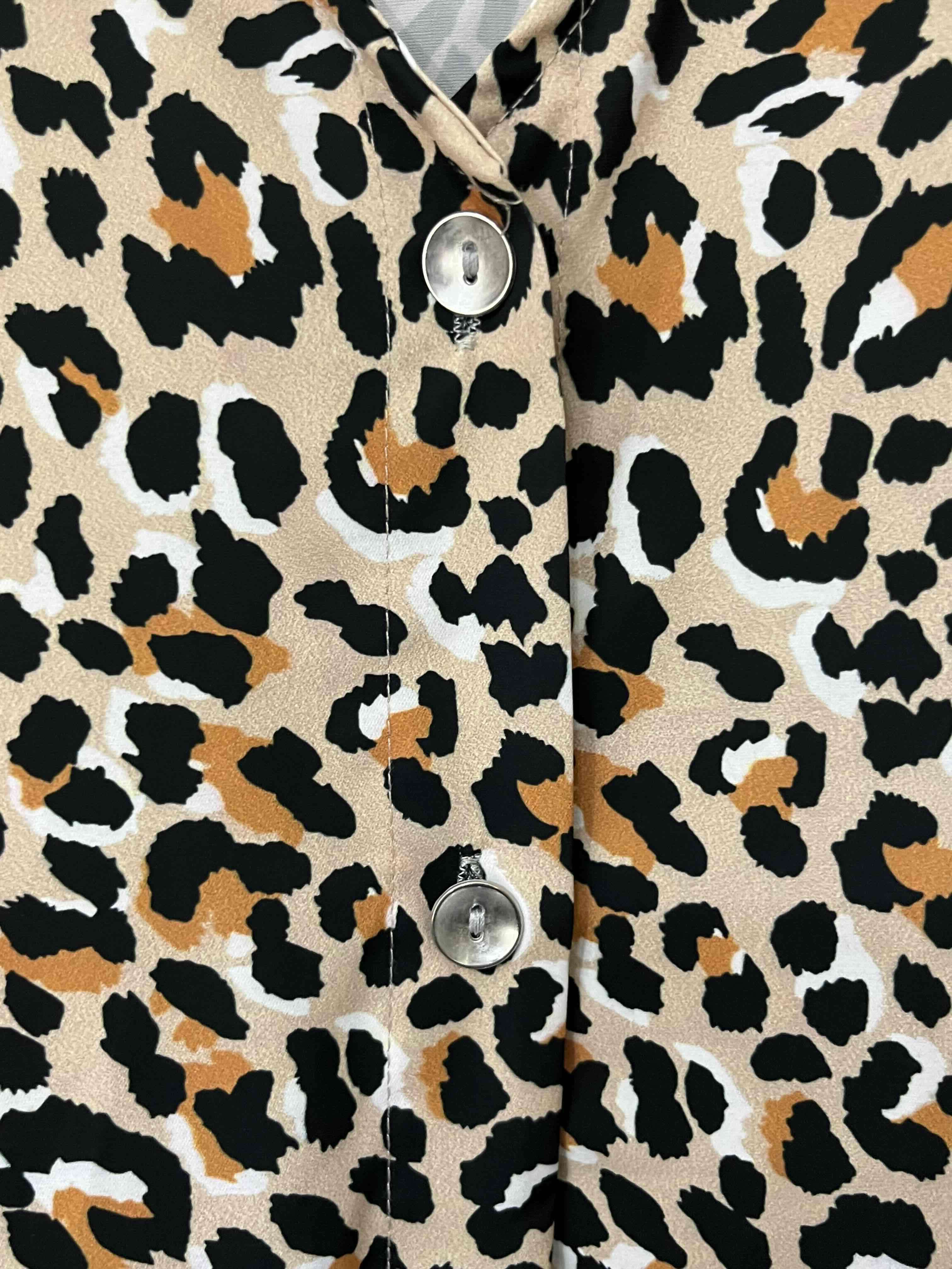 Vestido animal print con botones Jacinta Tienda - miniatura 2