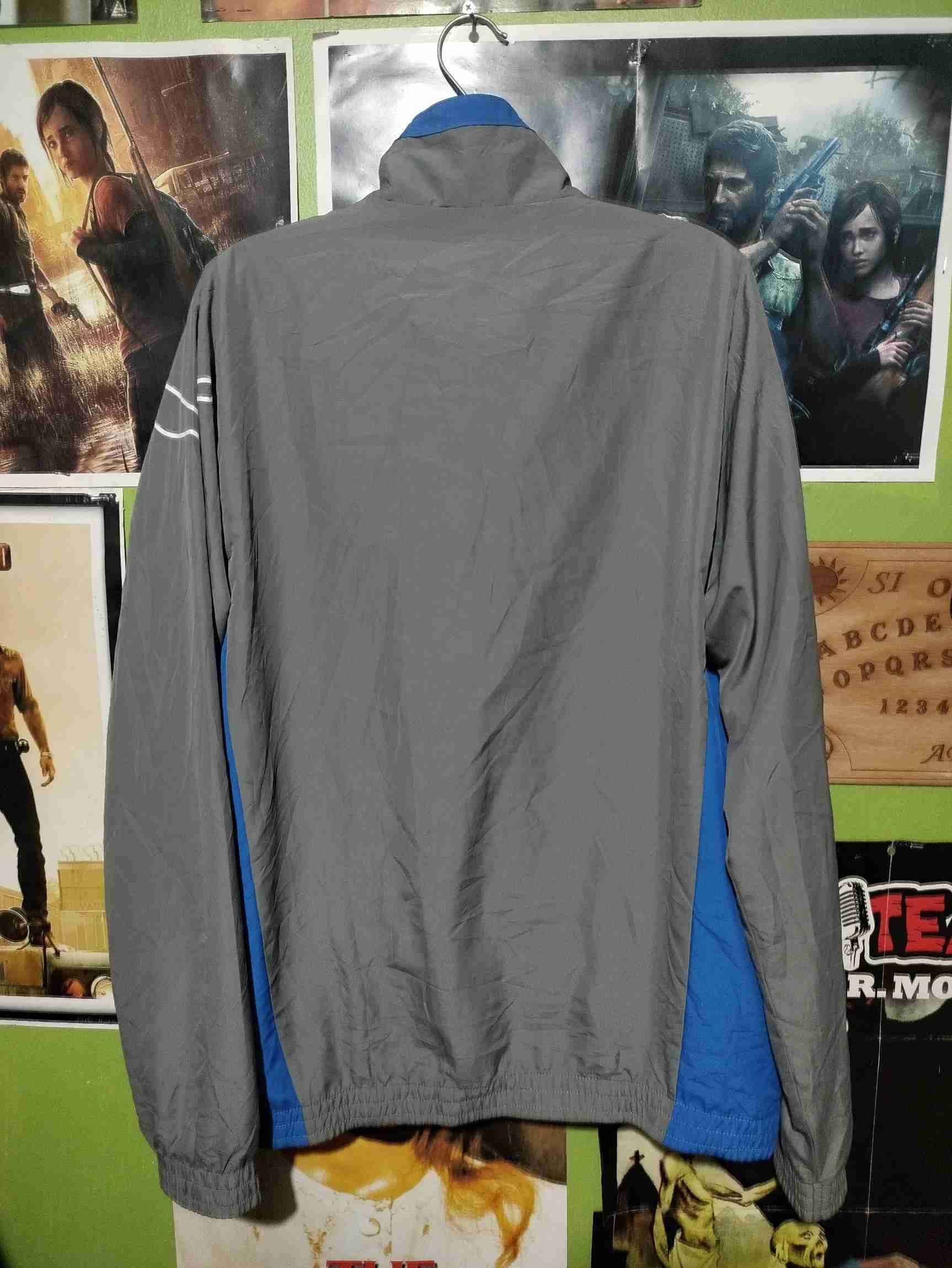 Chaqueta deportiva gris y azul Puma M - miniatura 2