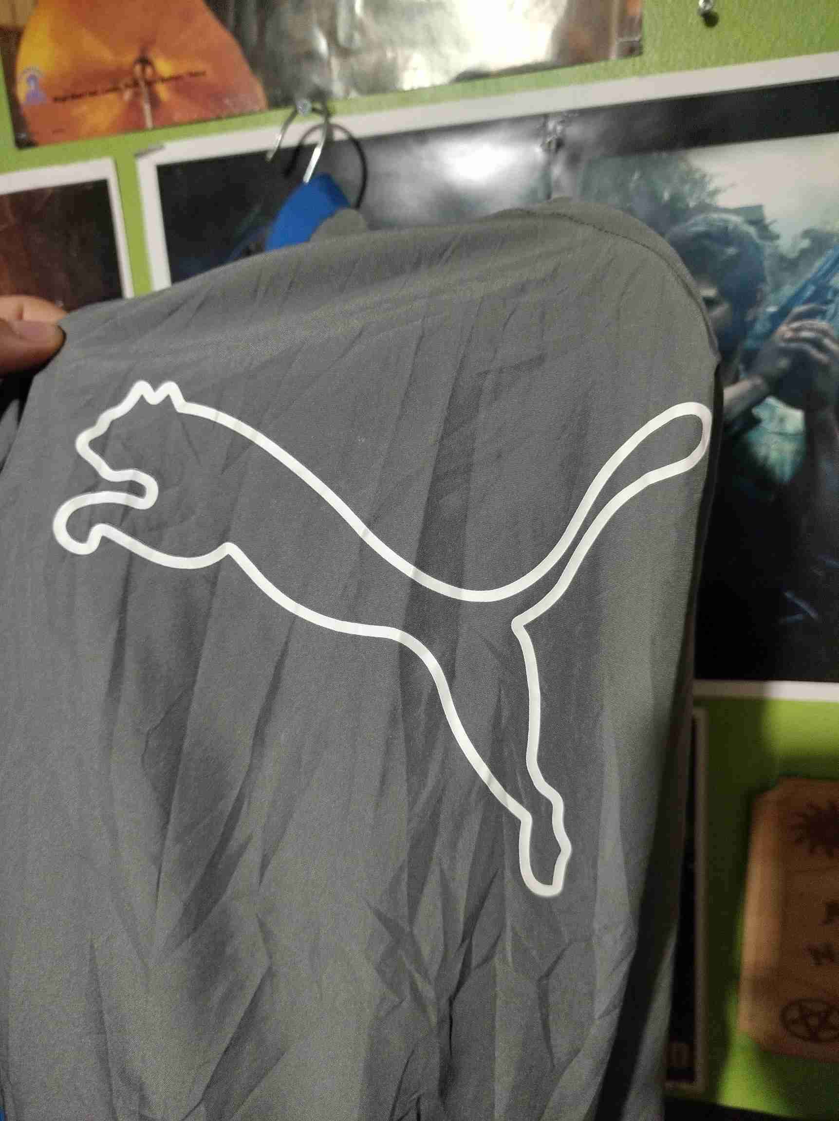 Chaqueta deportiva gris y azul Puma M - miniatura 5