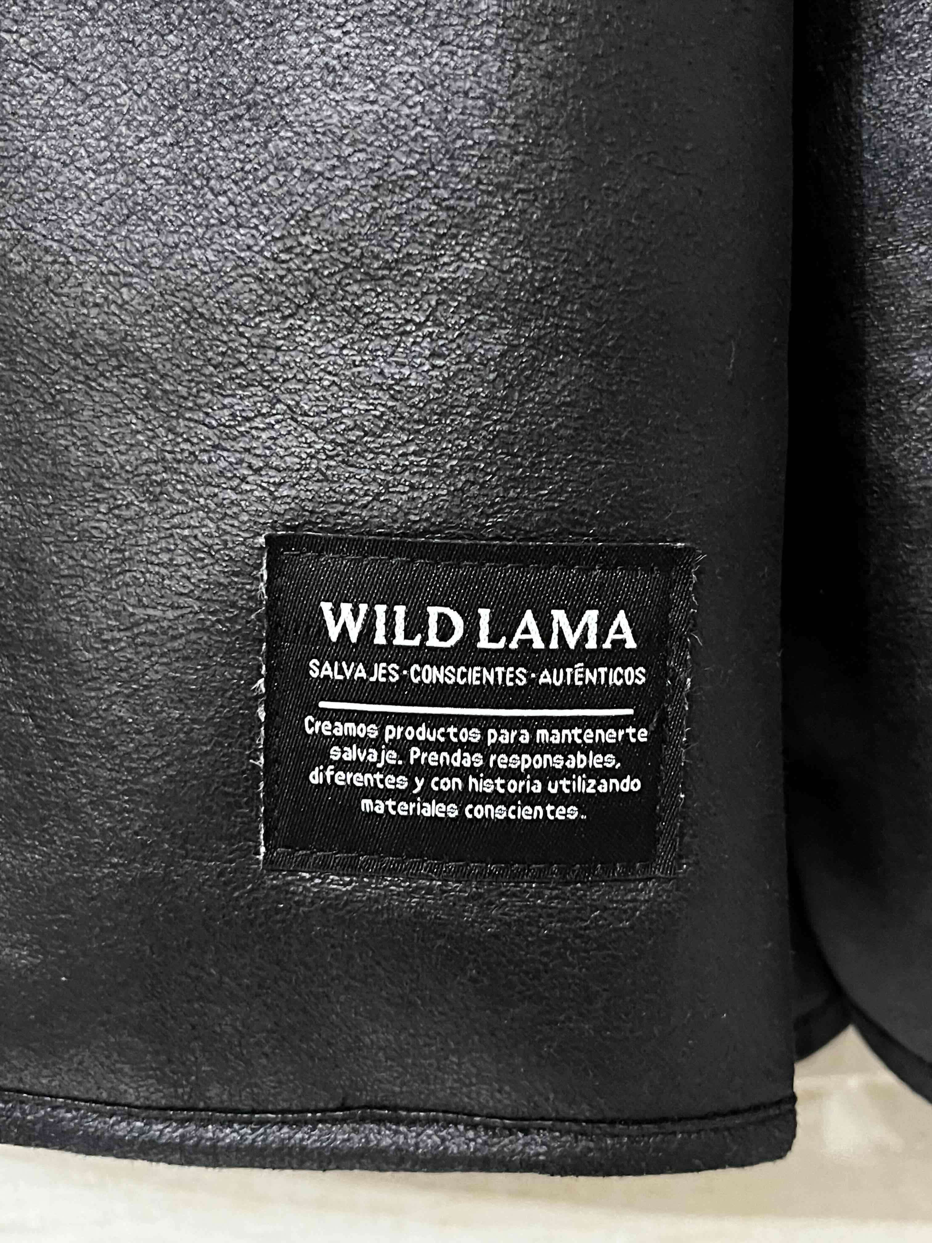 Chaqueta Negra Con Chiporro Wild Lama - miniatura 3