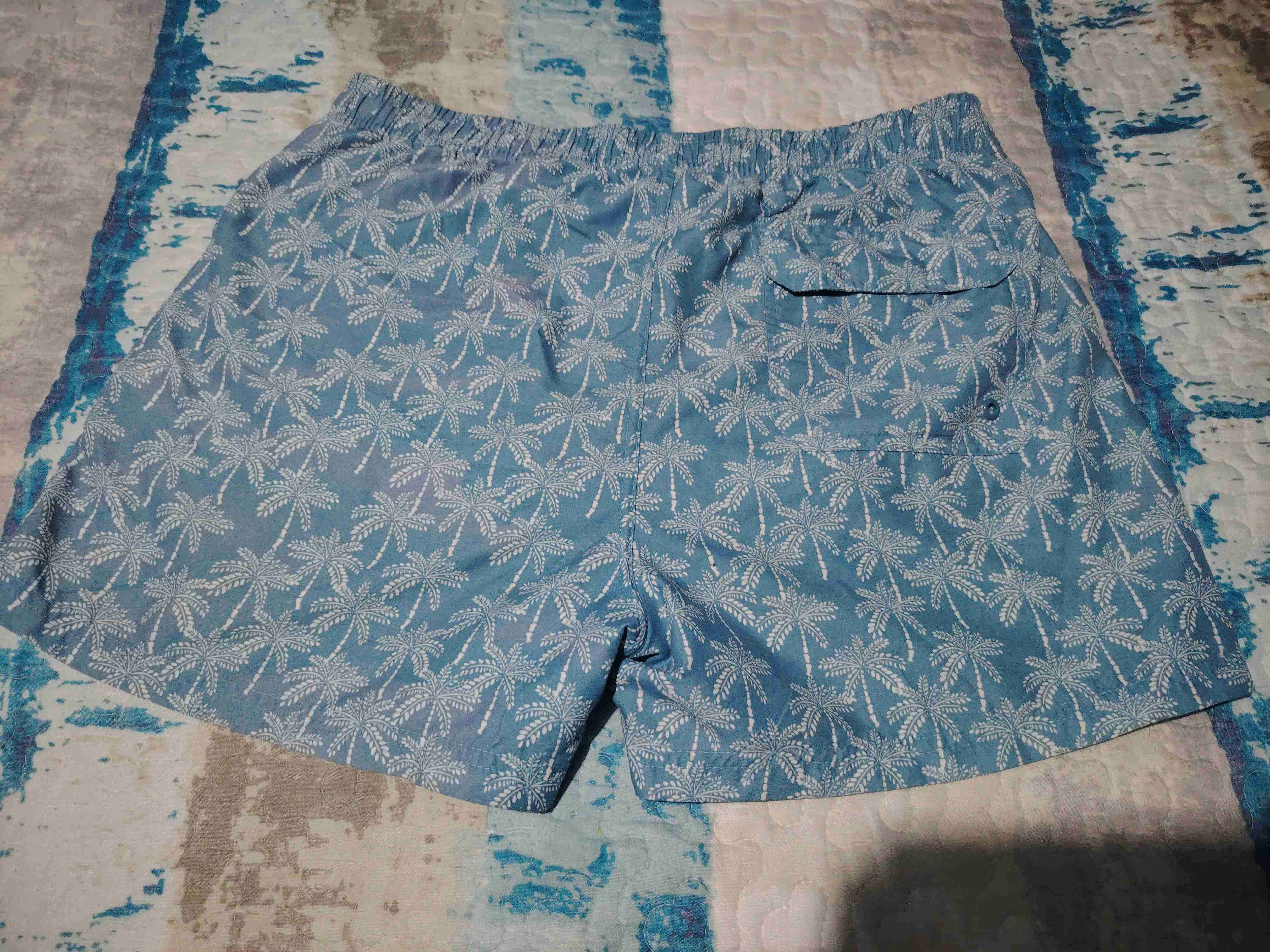 Shorts de playa celestes marca Palmers talla L - miniatura 2