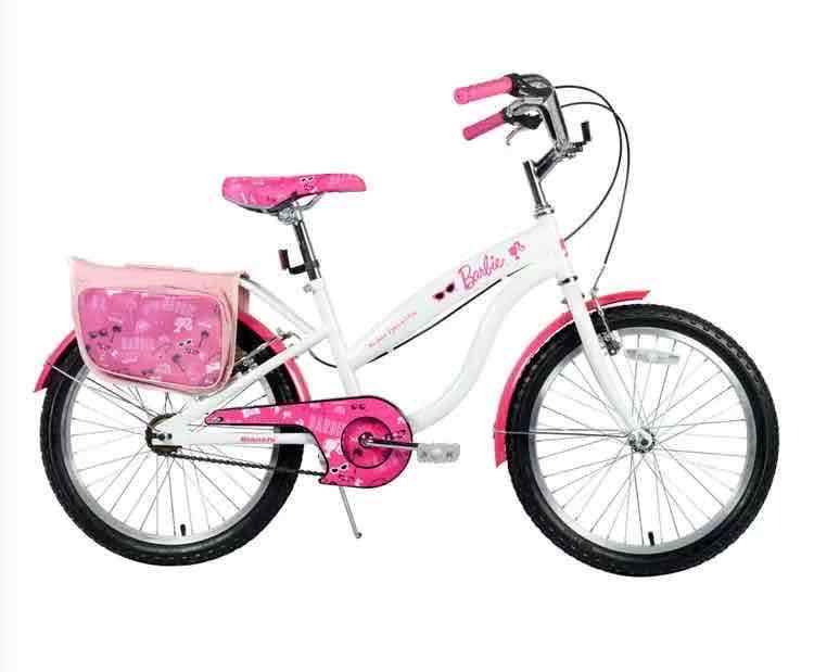 Bicicleta infantil Barbie rosa - miniatura 5