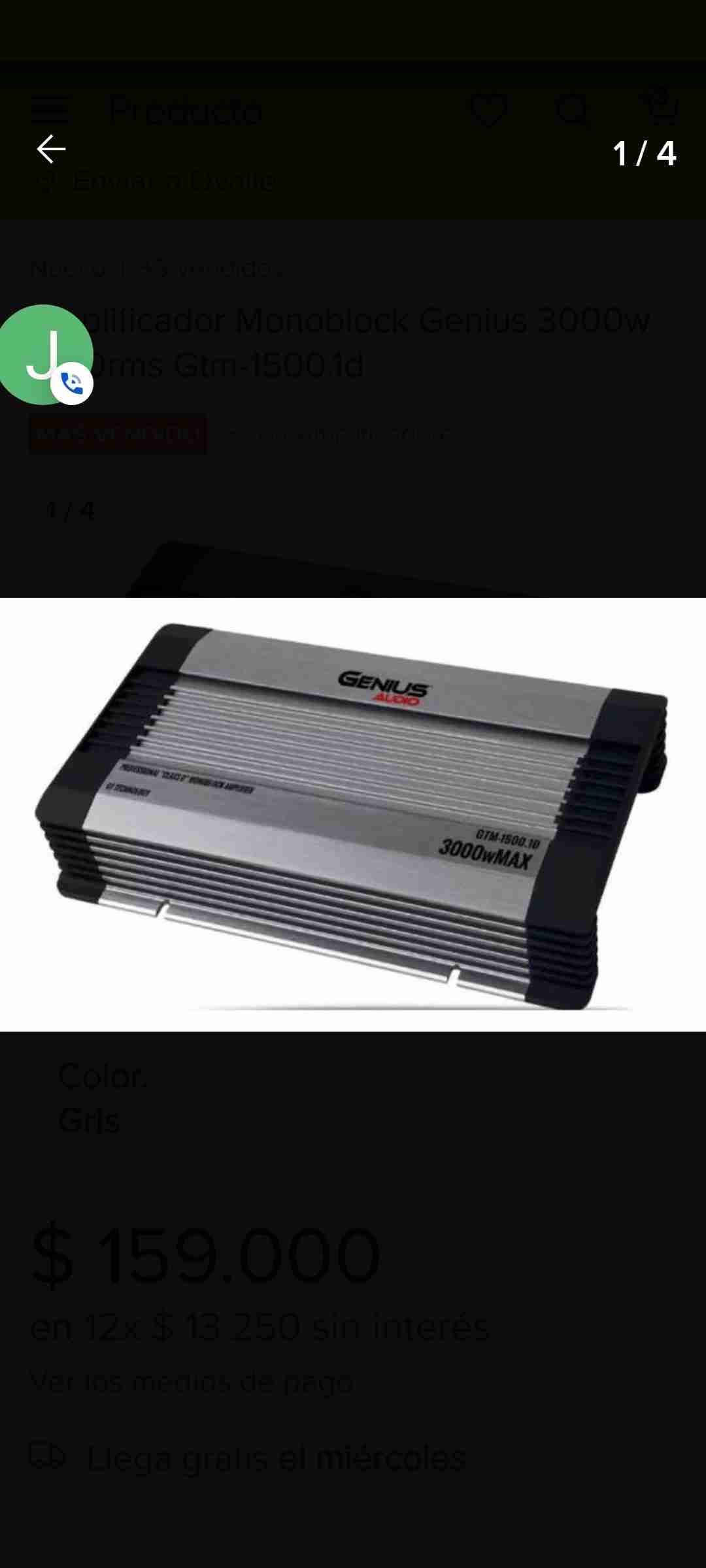 Subwoofer Lanzar 12" amplificador Genius clase D - miniatura 4