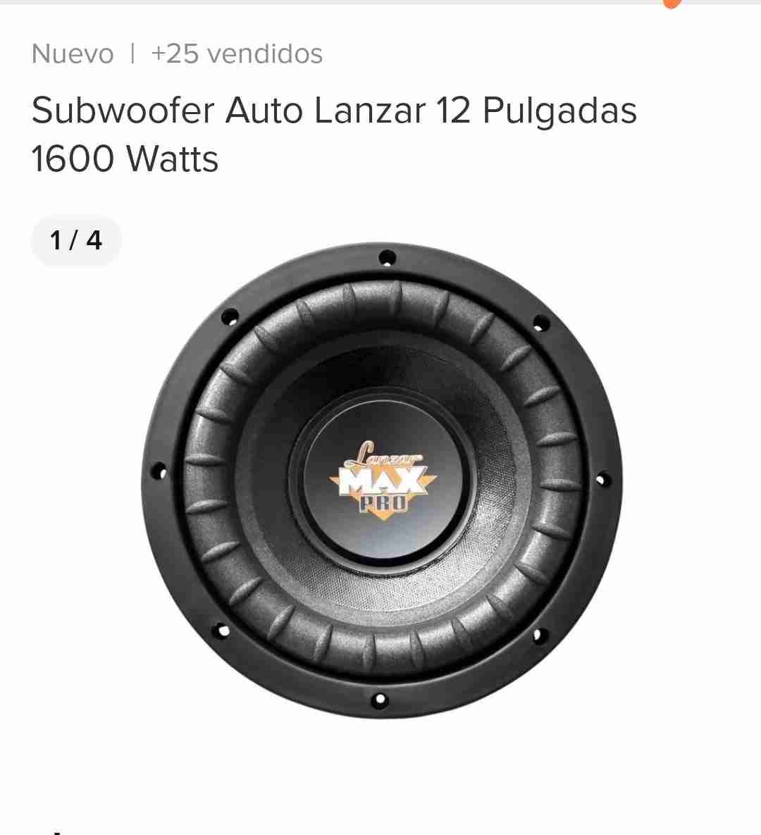 Subwoofer Lanzar 12" amplificador Genius clase D - miniatura 6