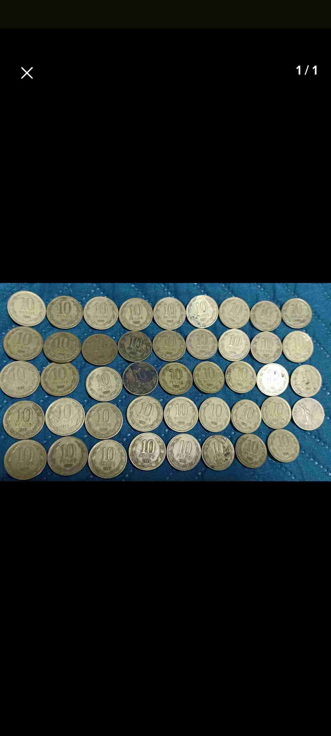 Colección de monedas 10 pesos