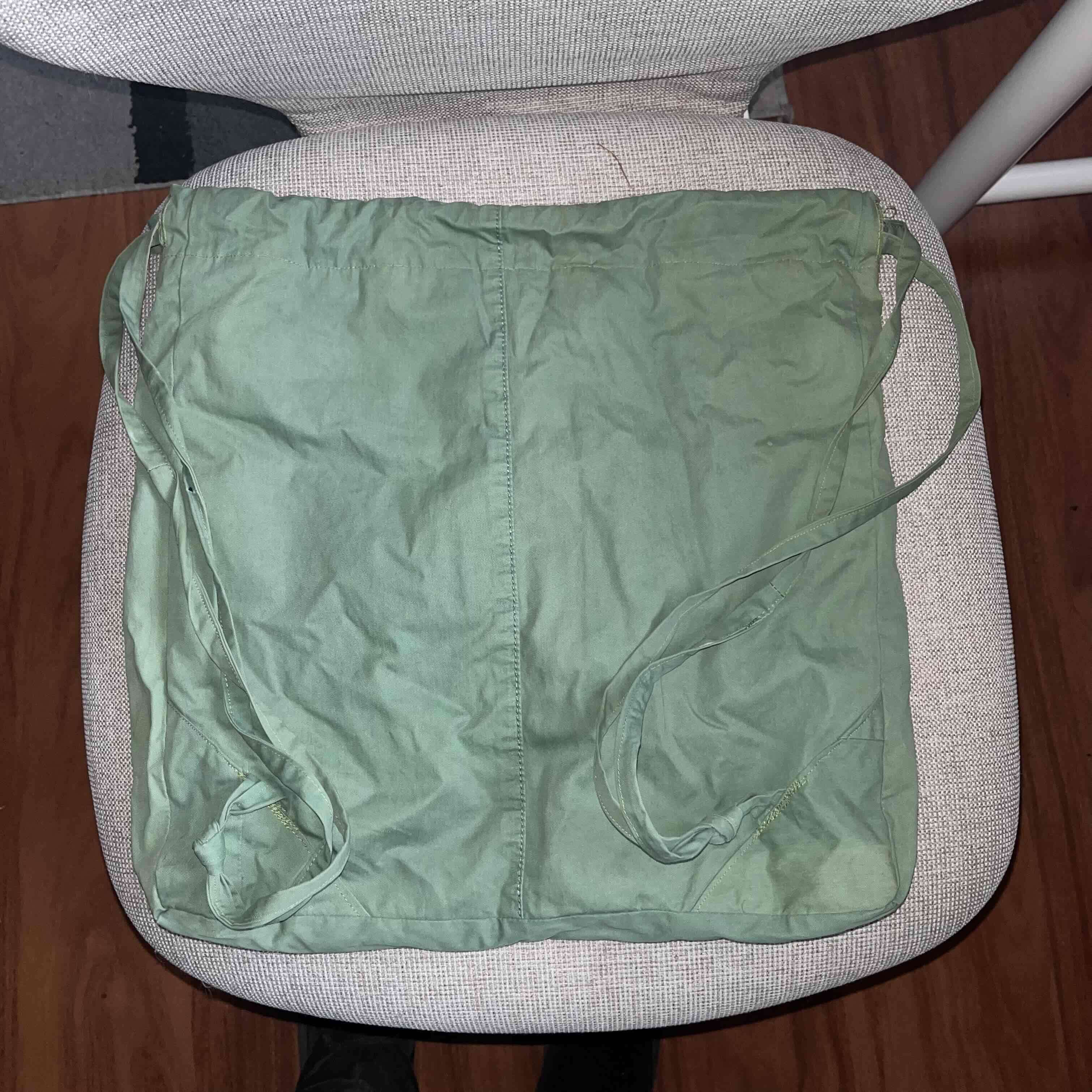 Bolso de tela verde decorativo - miniatura 2