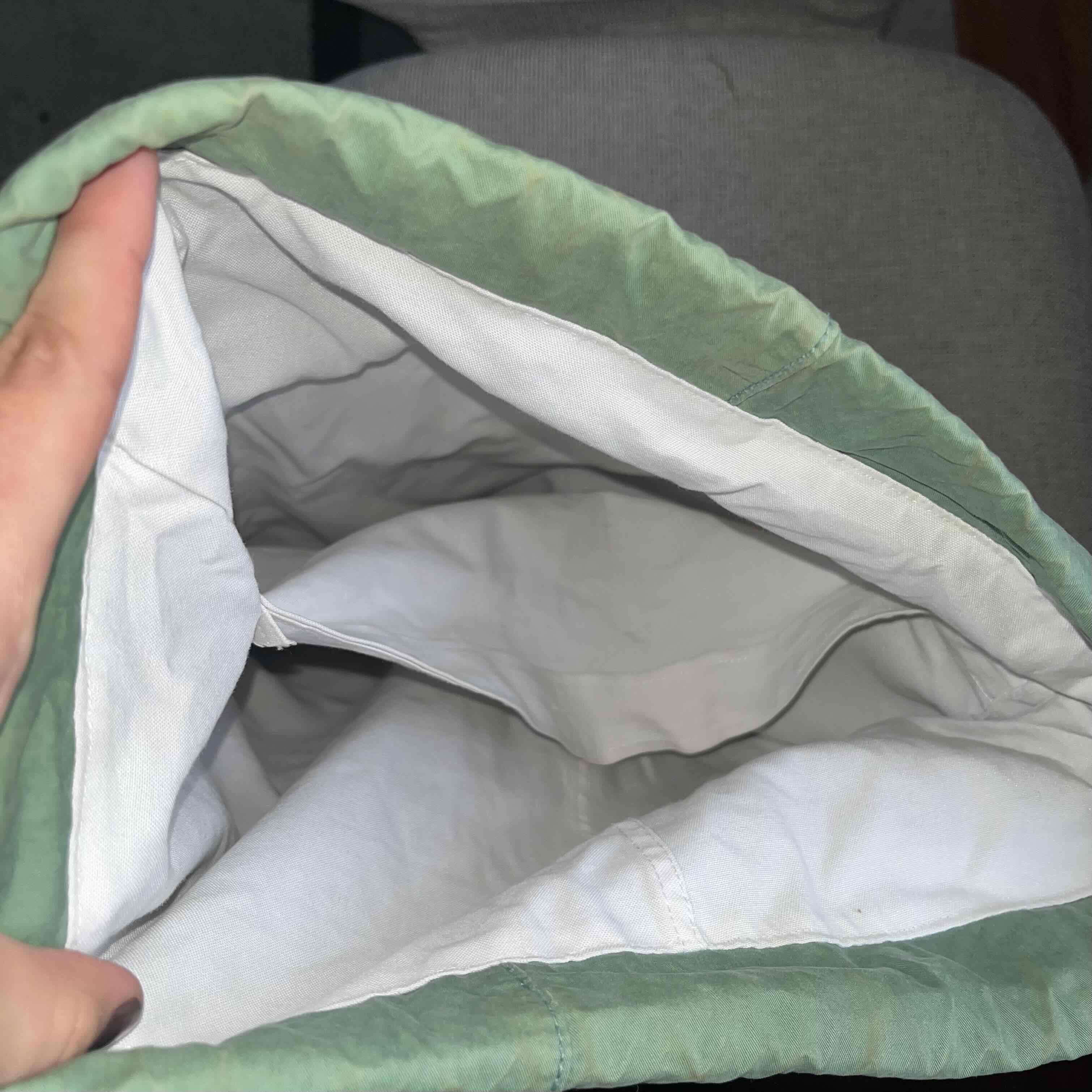 Bolso de tela verde decorativo - miniatura 3