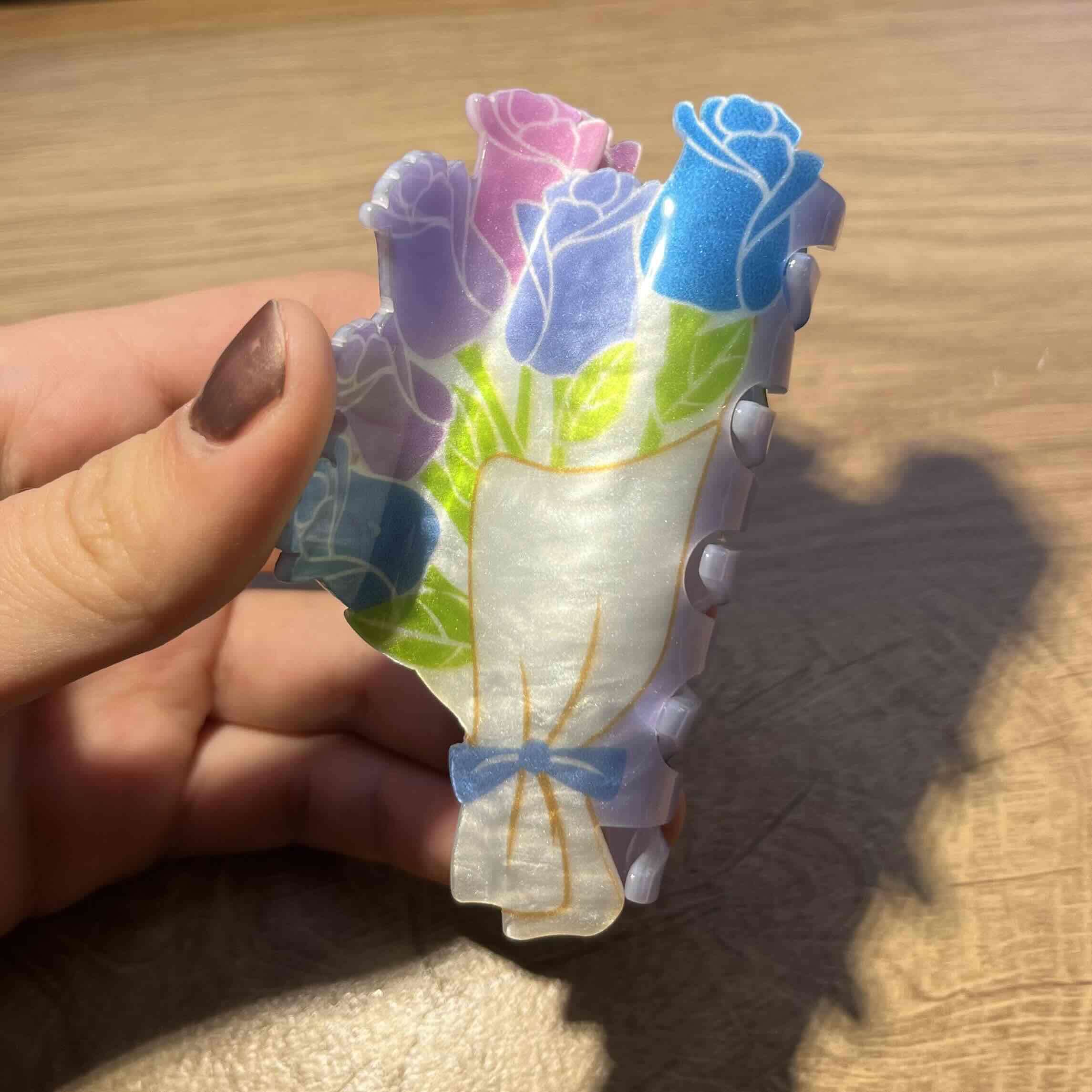 Pinza para el cabello con flores