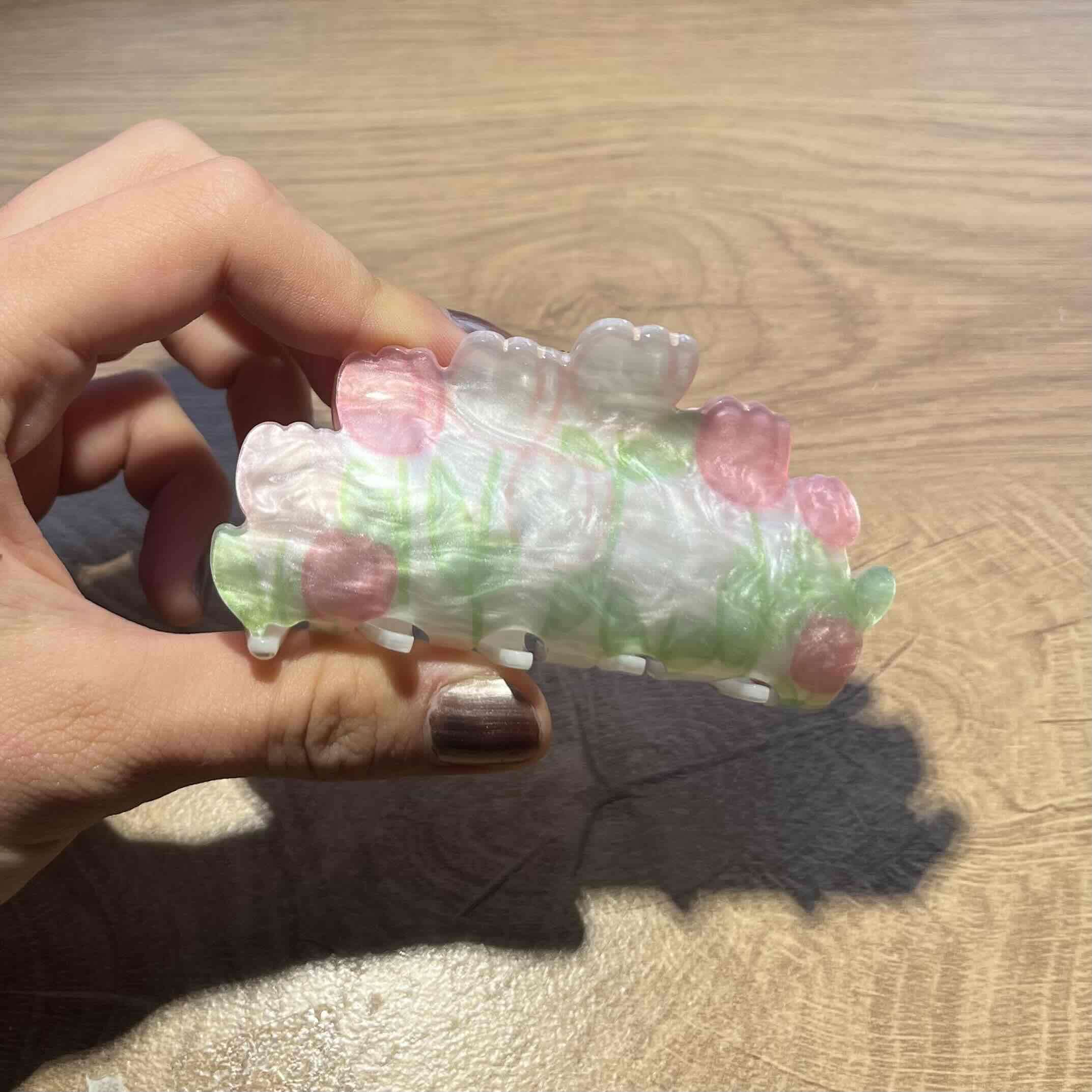 Pinza de cabello acrílica