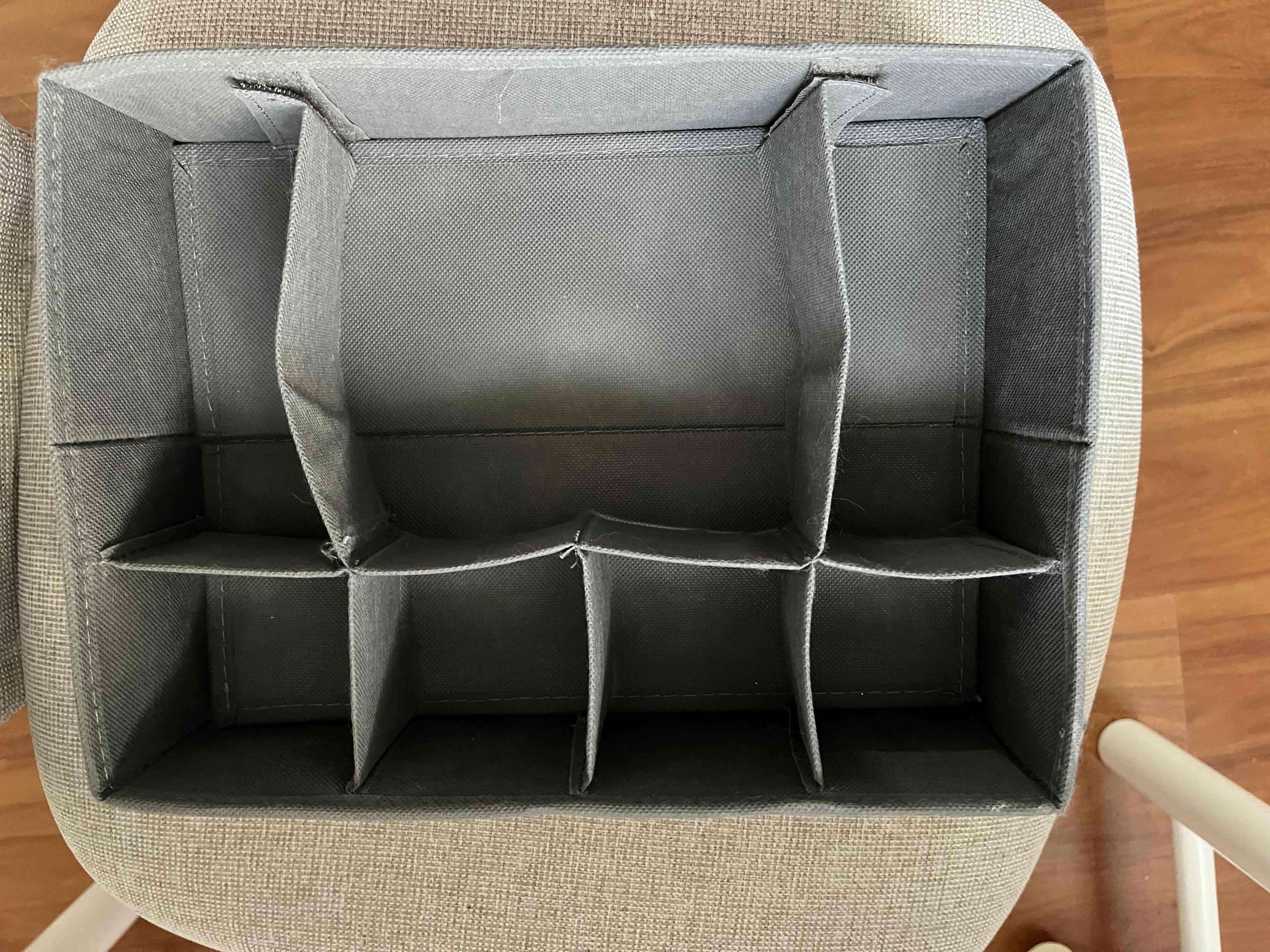 Organizador de tela gris plegable - miniatura 2