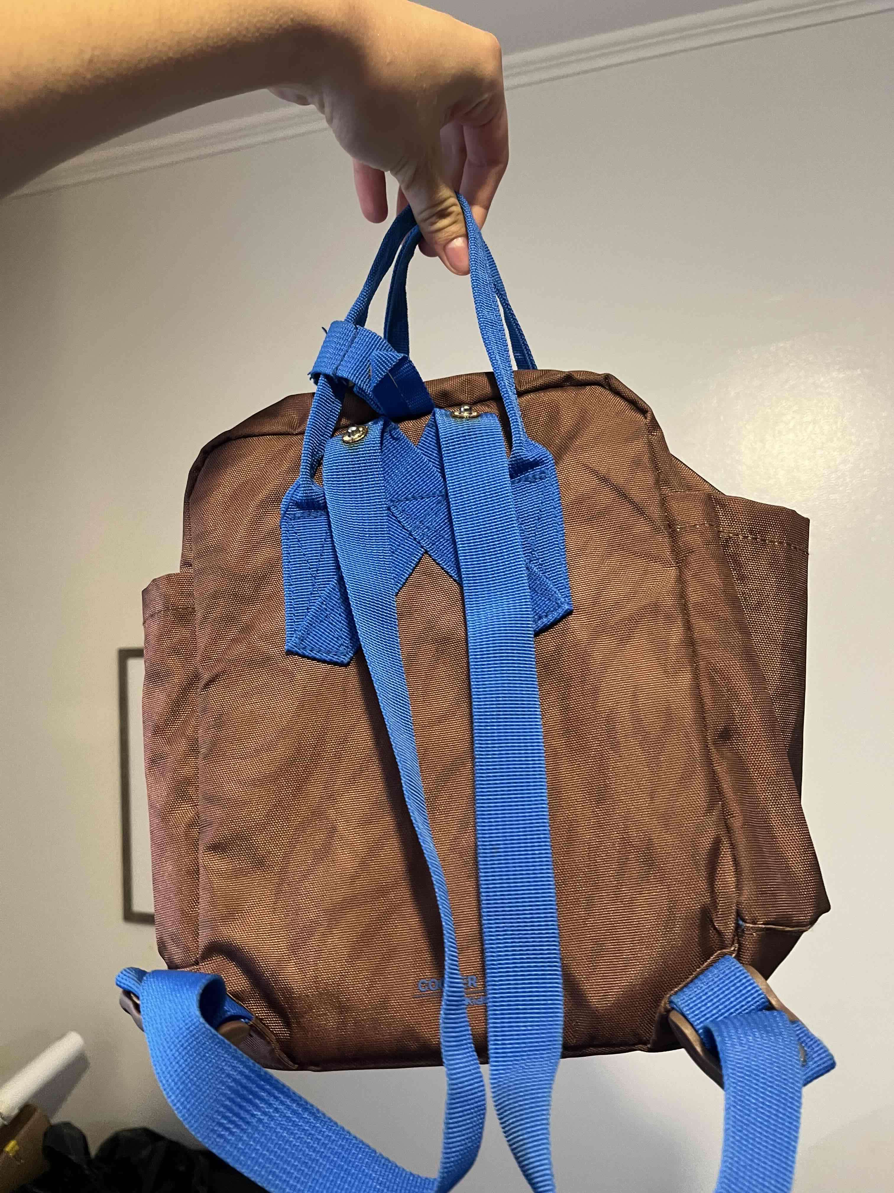 Mochila infantil marrón con oso - miniatura 2