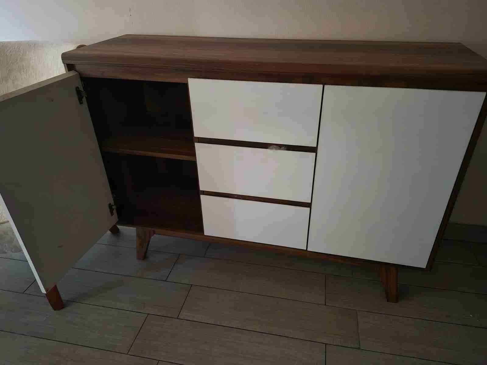 Aparador de madera y blanco - miniatura 3