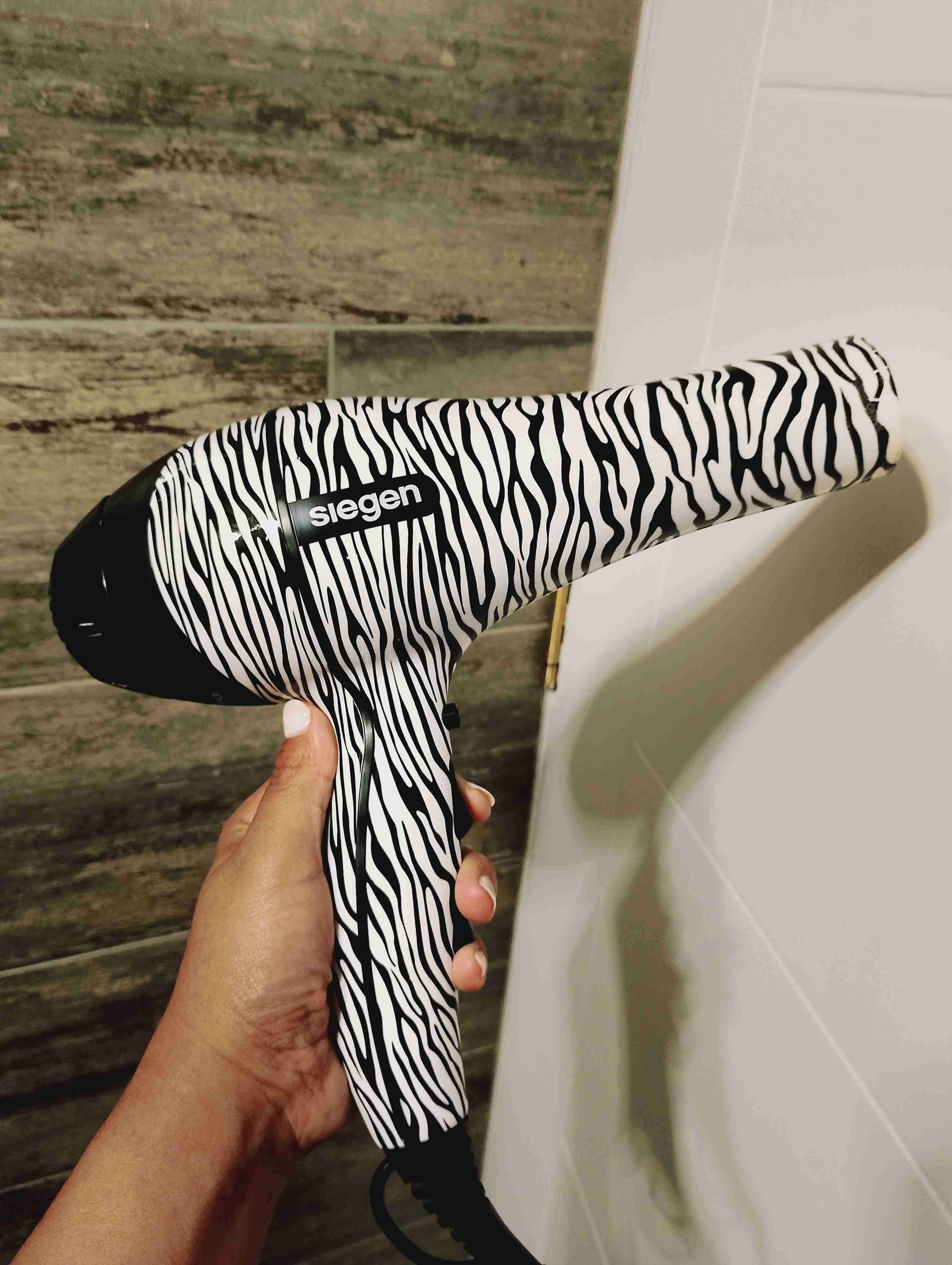 Secador de pelo diseño cebra - miniatura 2