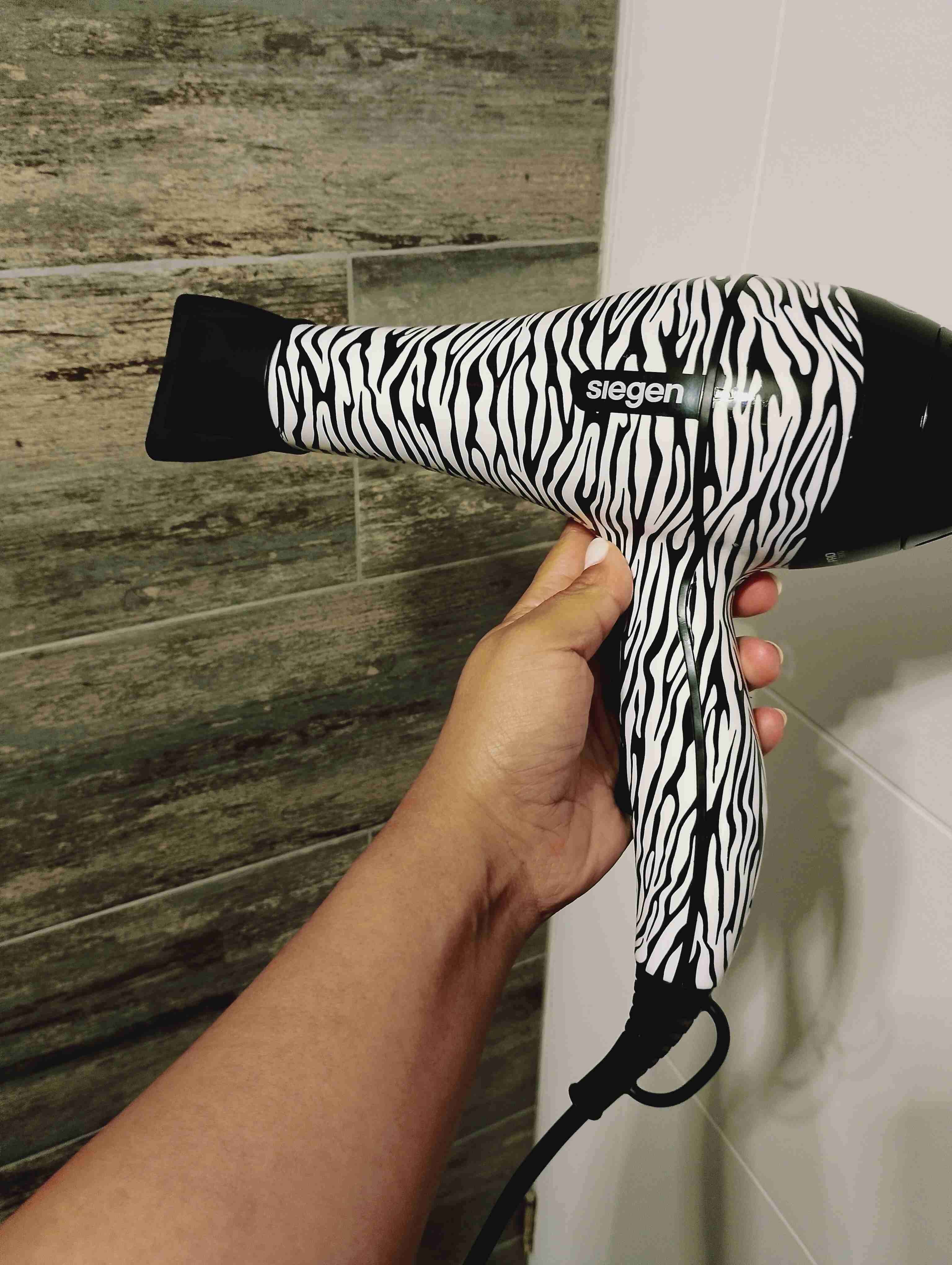 Secador de pelo diseño cebra - miniatura 3