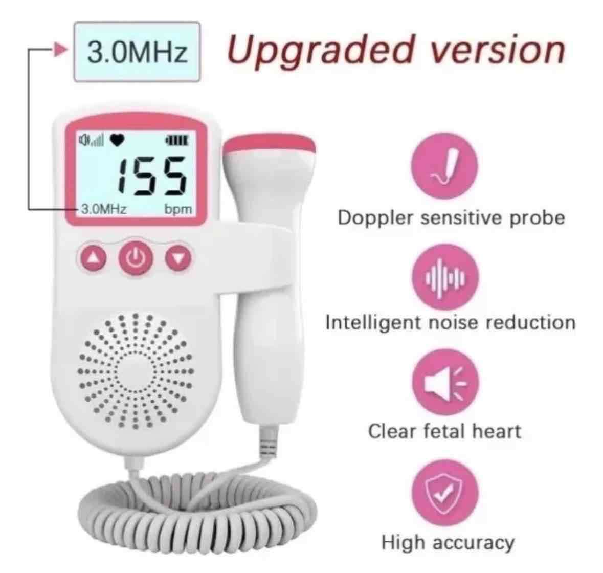 Monitor de latidos fetal portátil - miniatura 3
