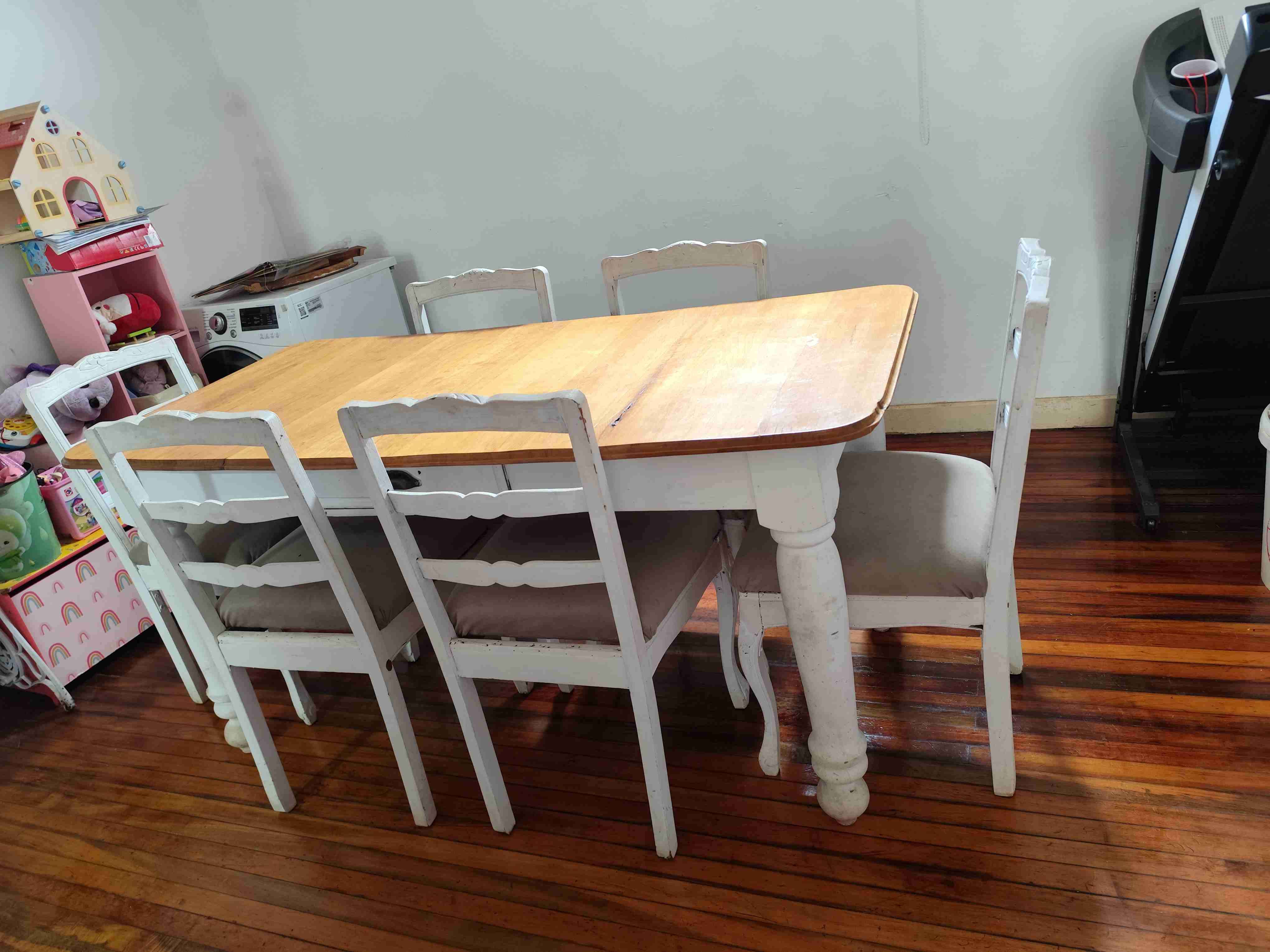 Juego de comedor vintage 6 sillas - miniatura 3