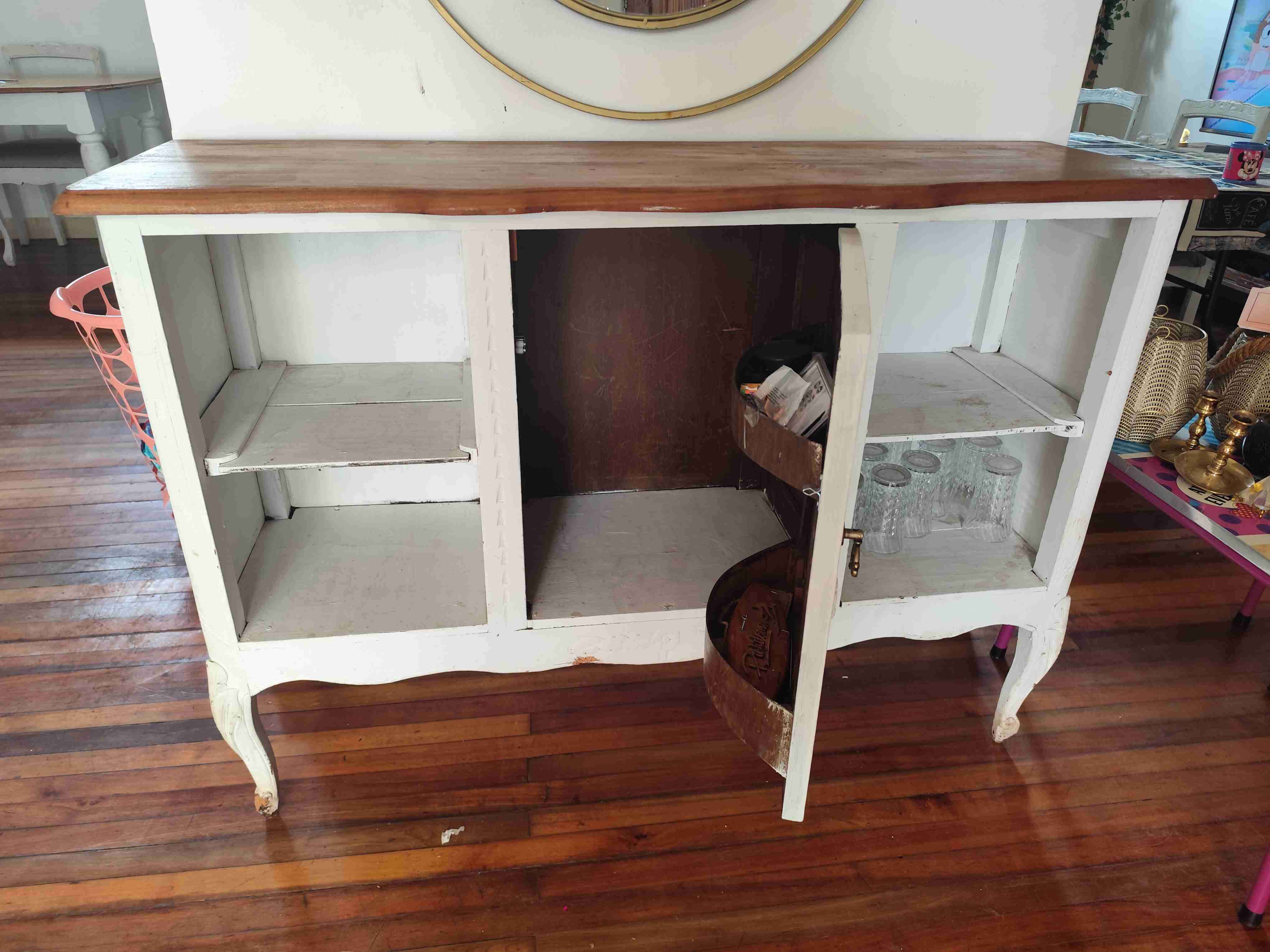 Arrimo vintage de madera - miniatura 2