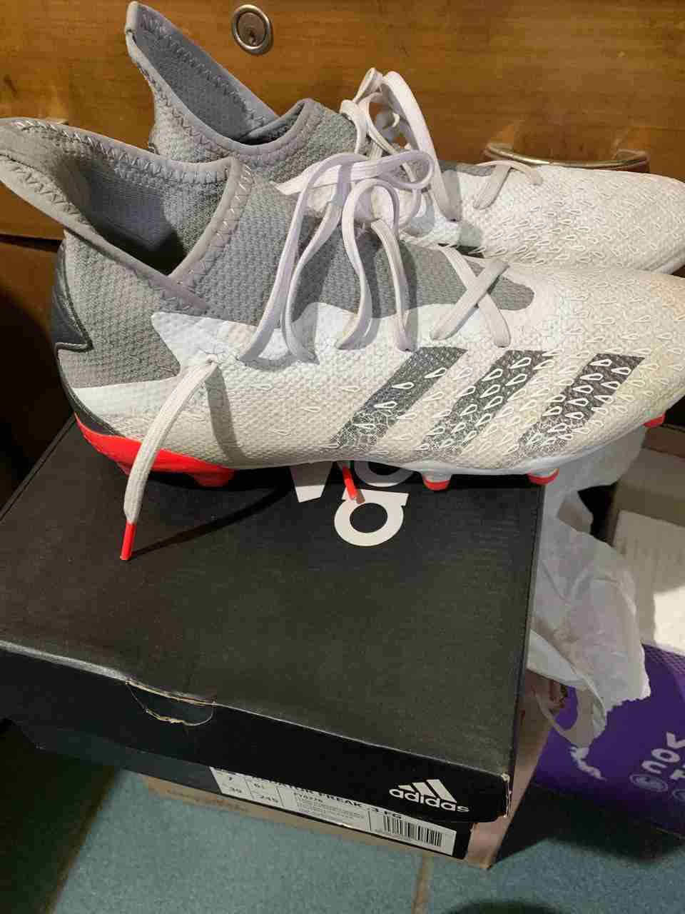 Zapatos de Fútbol blancas Adidas - miniatura 5