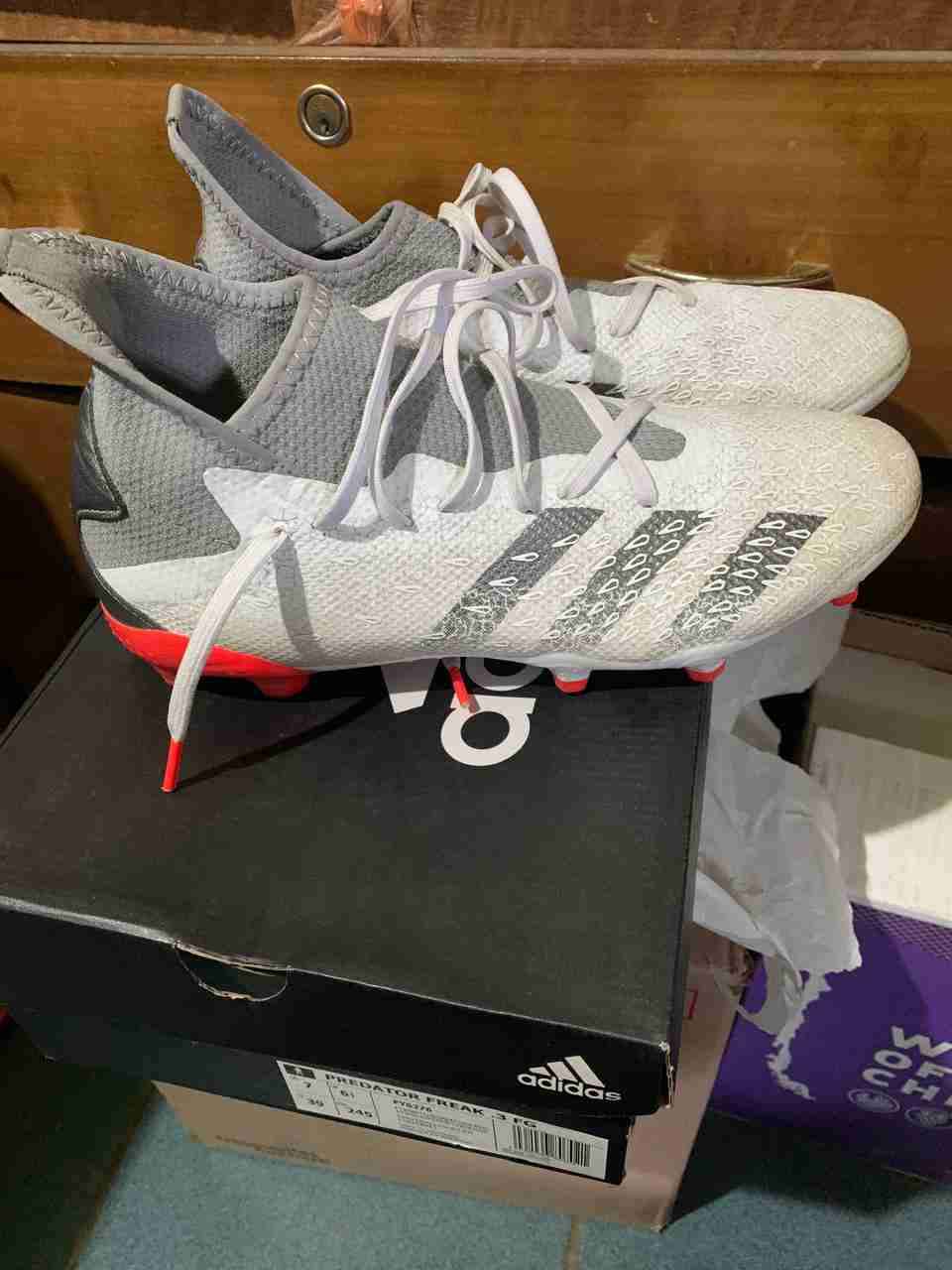 Zapatos de Fútbol blancas Adidas - miniatura 6