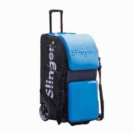 Carro lanzapelotas Slinger azul