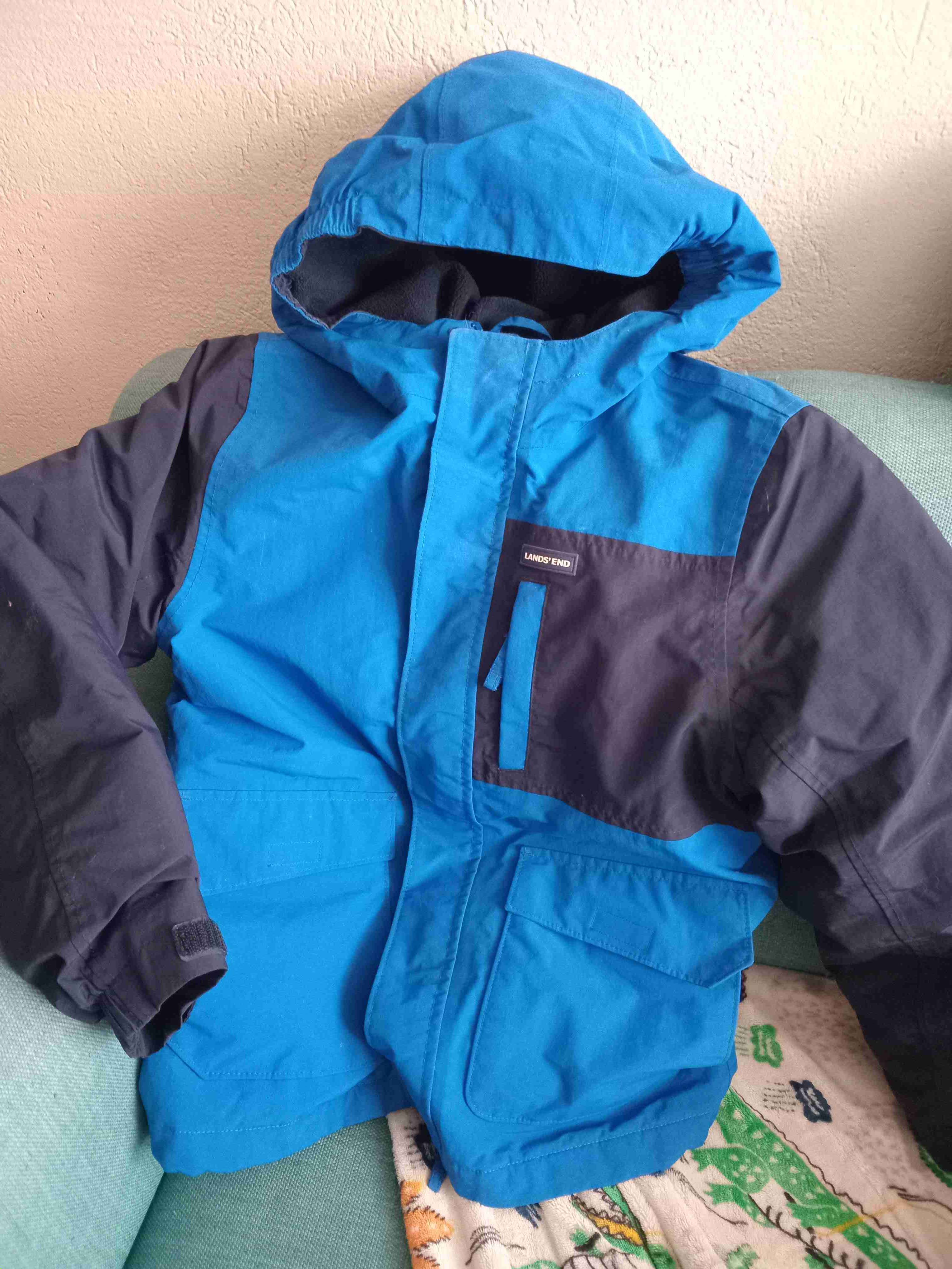 Chaqueta azul para frío y nieve talla 10-12