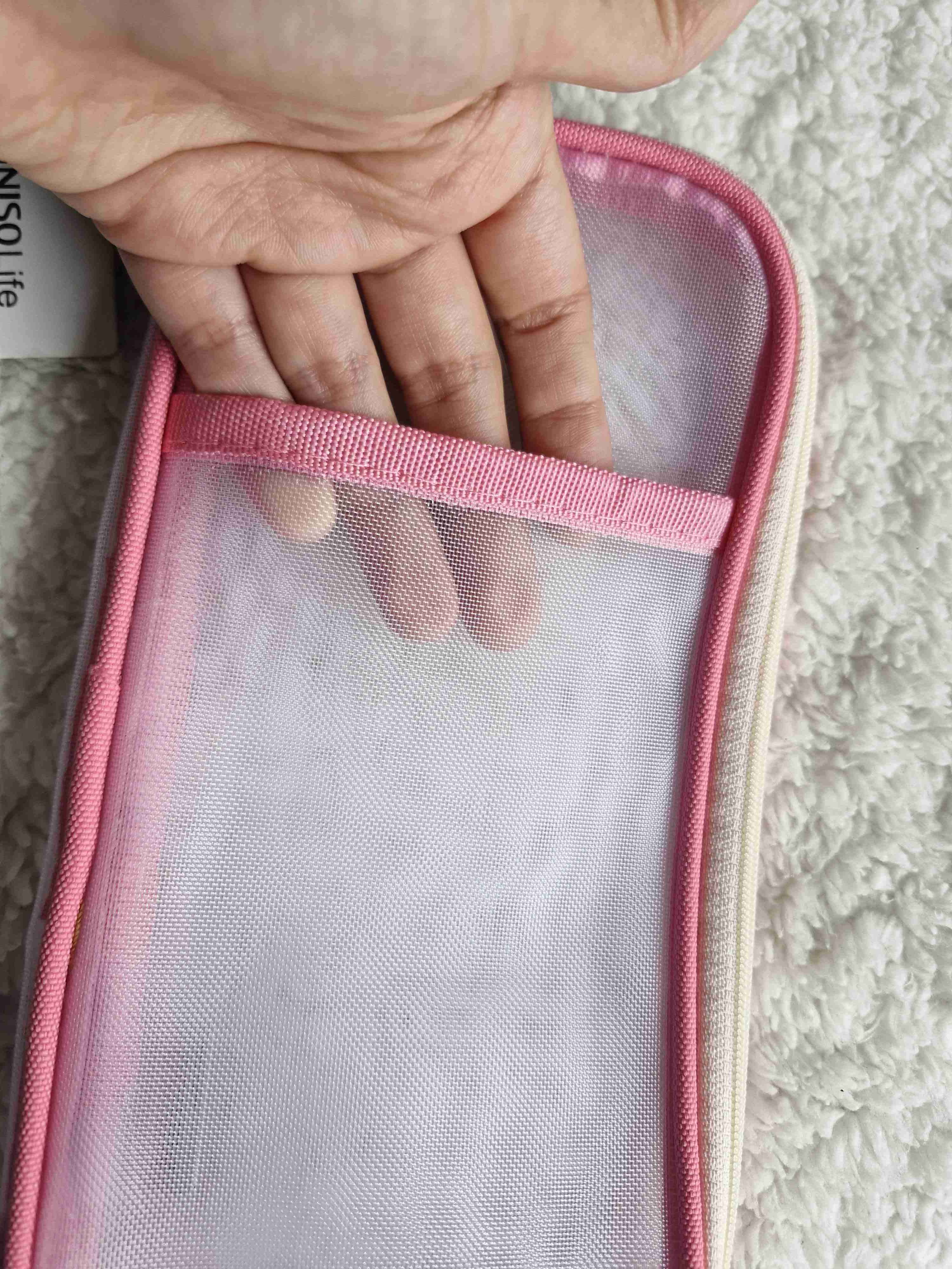 Estuche transparente rosa Miniso - miniatura 2