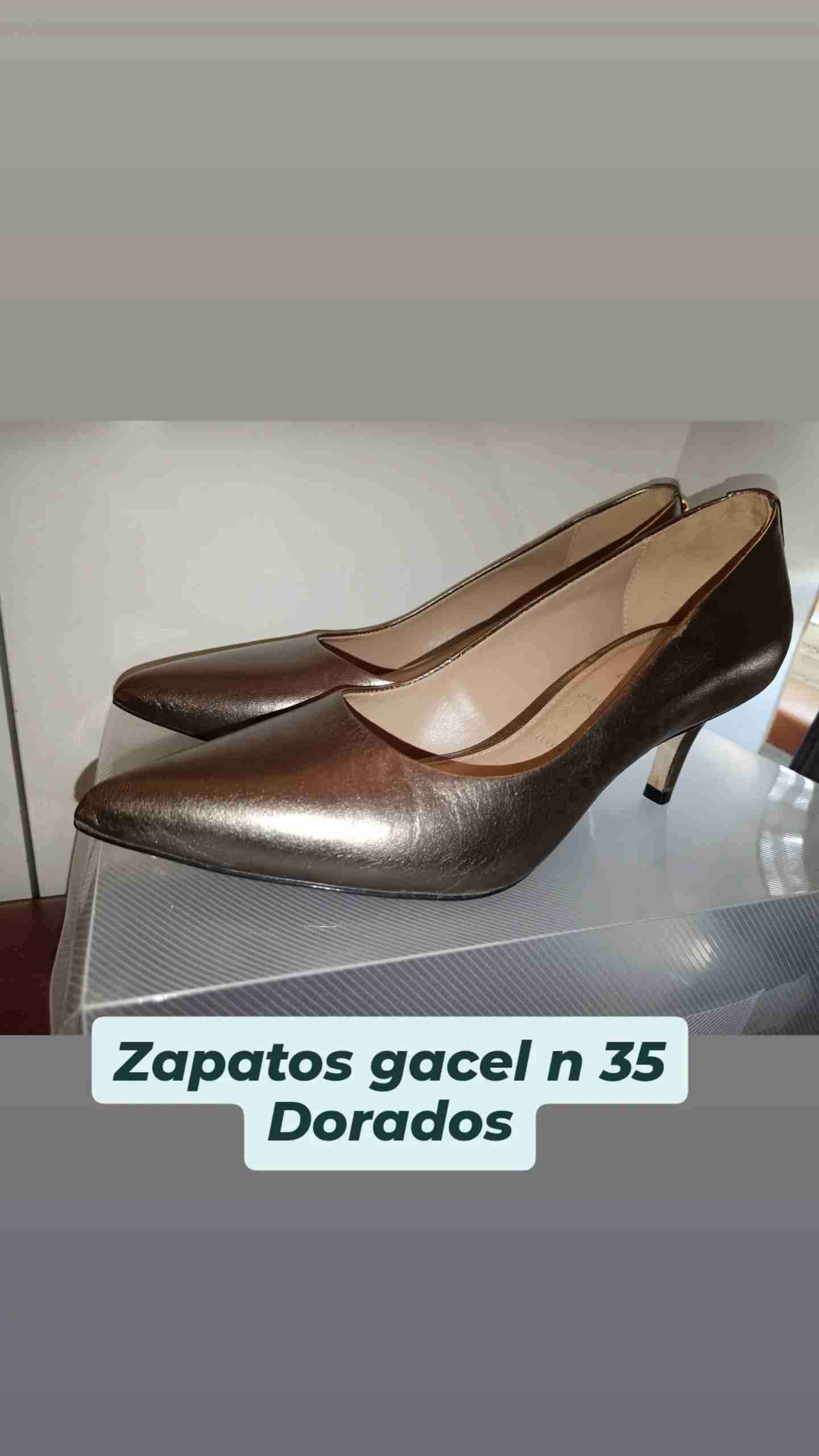Zapatos dorados Gacel talla 35