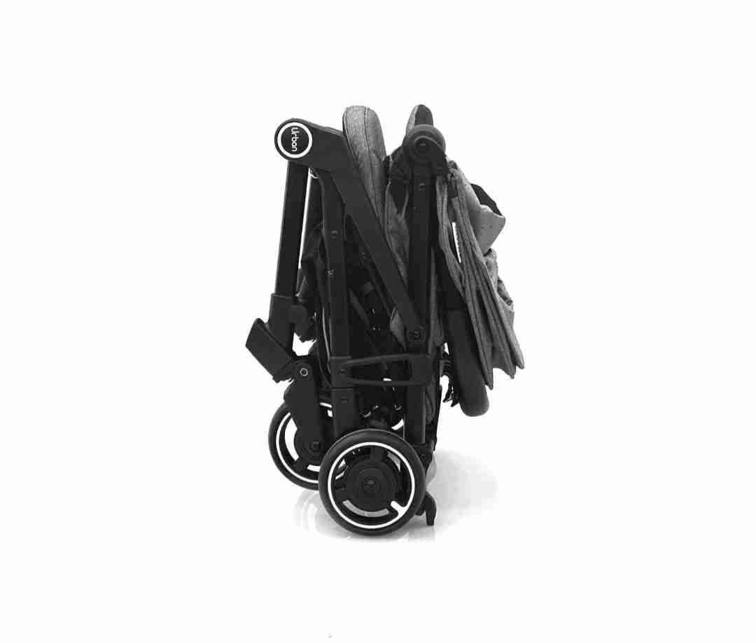 Coche de paseo gris compacto - miniatura 3