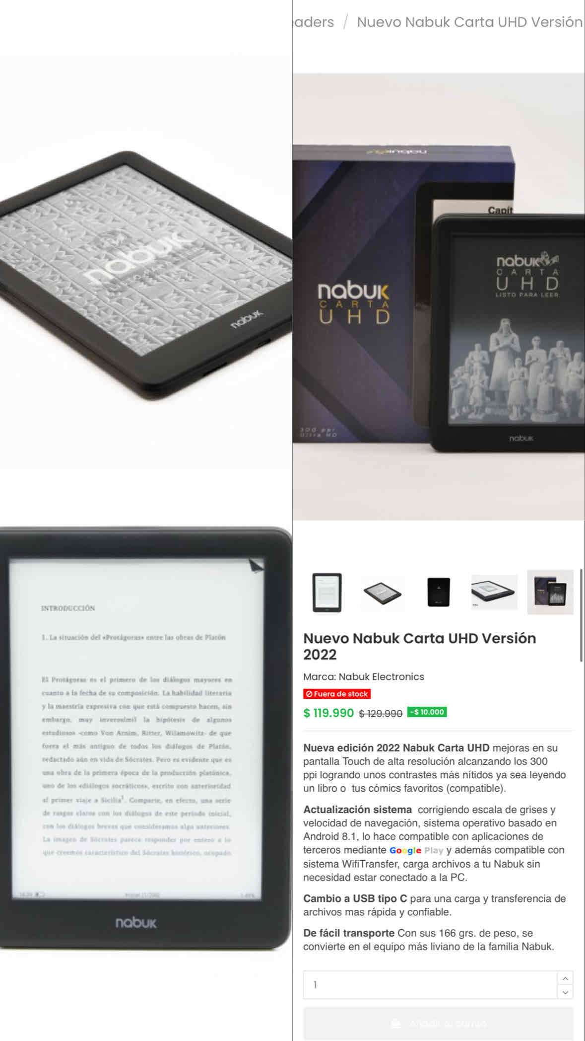 E-reader Nabuk Carta UHD 2022 - miniatura 12