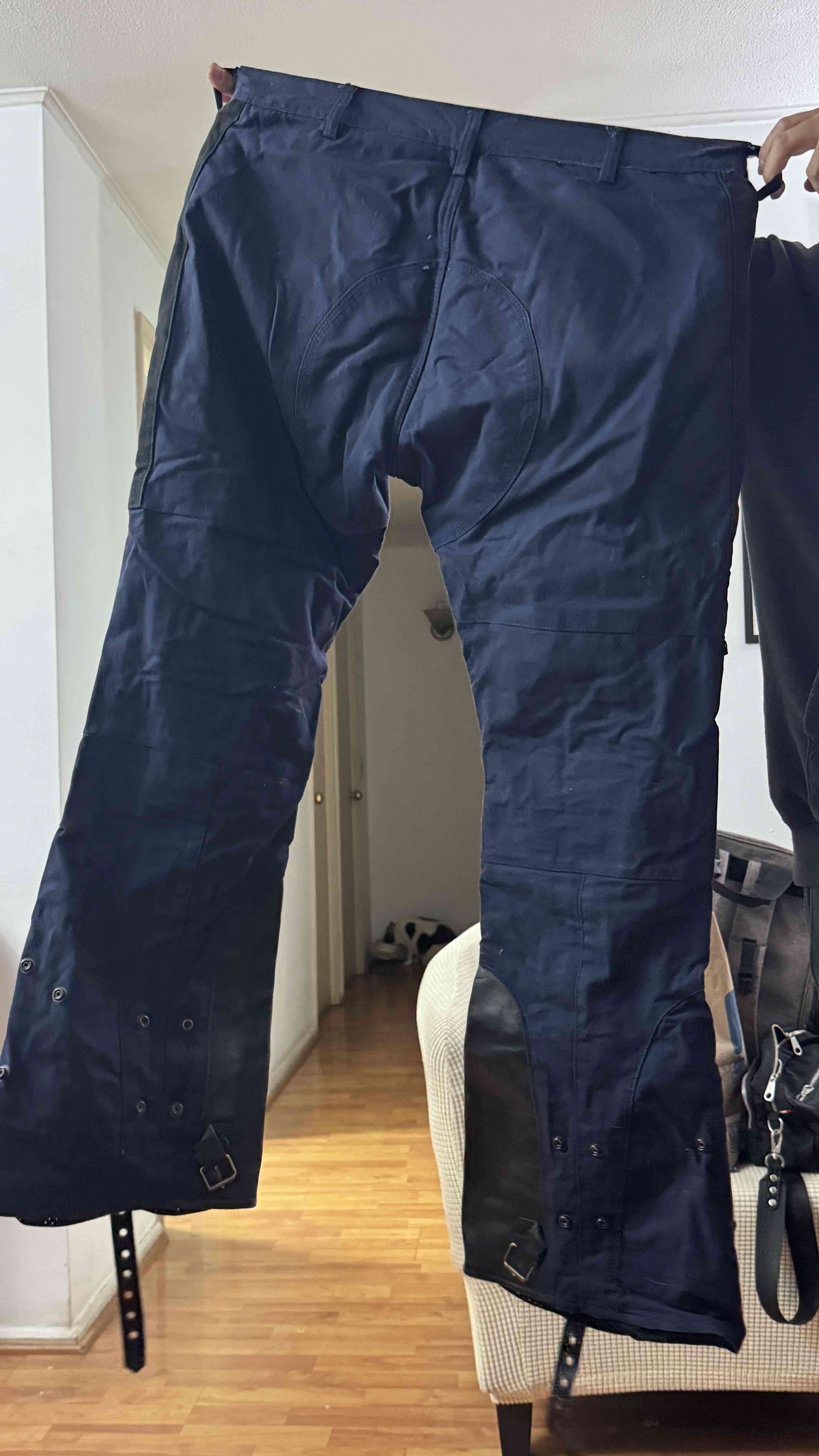 Pantalones de moto azul - miniatura 2